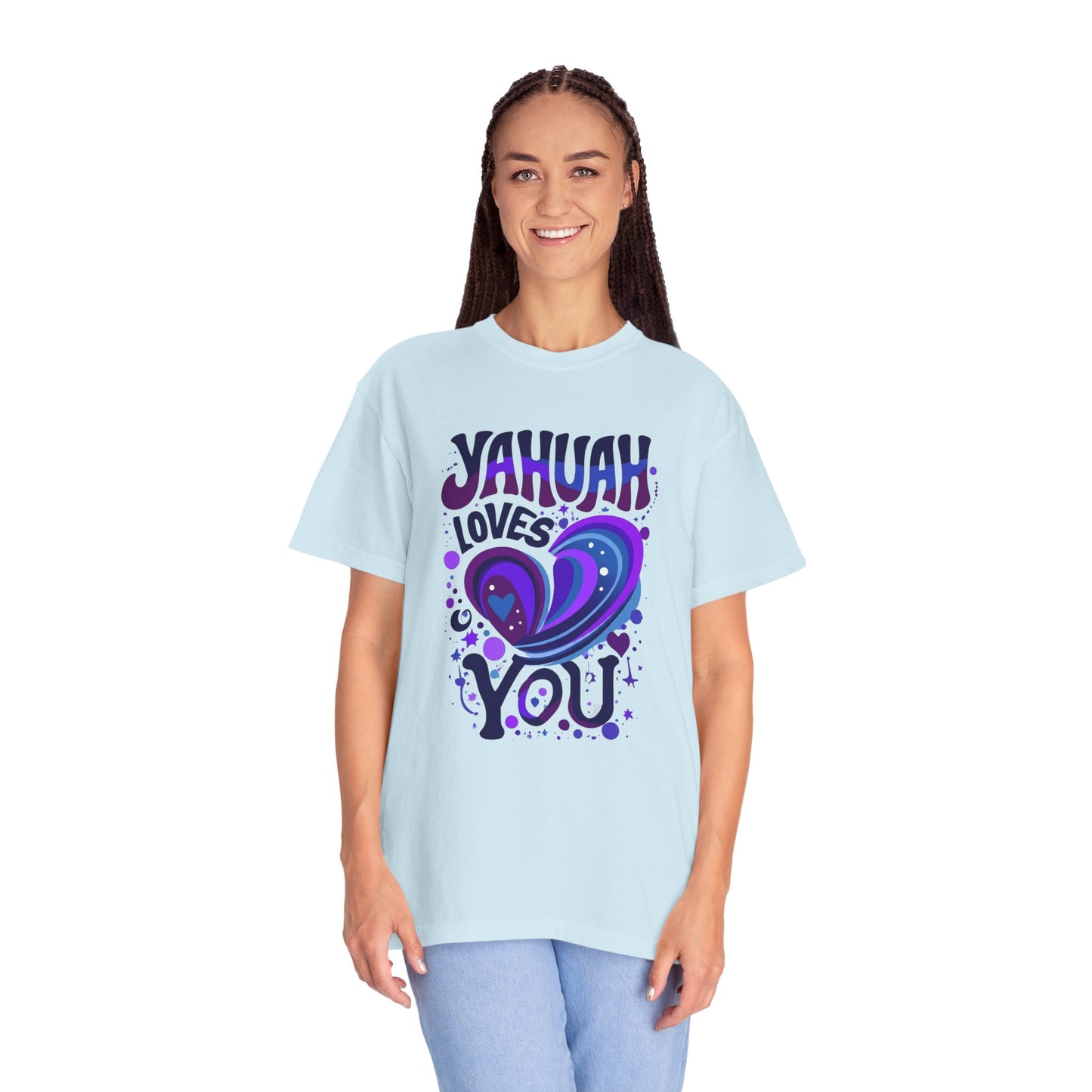 Yahuah Loves You T-Shirt — Faith-Inspired Christian Graphic Tee, Hebrew Name of God Gift