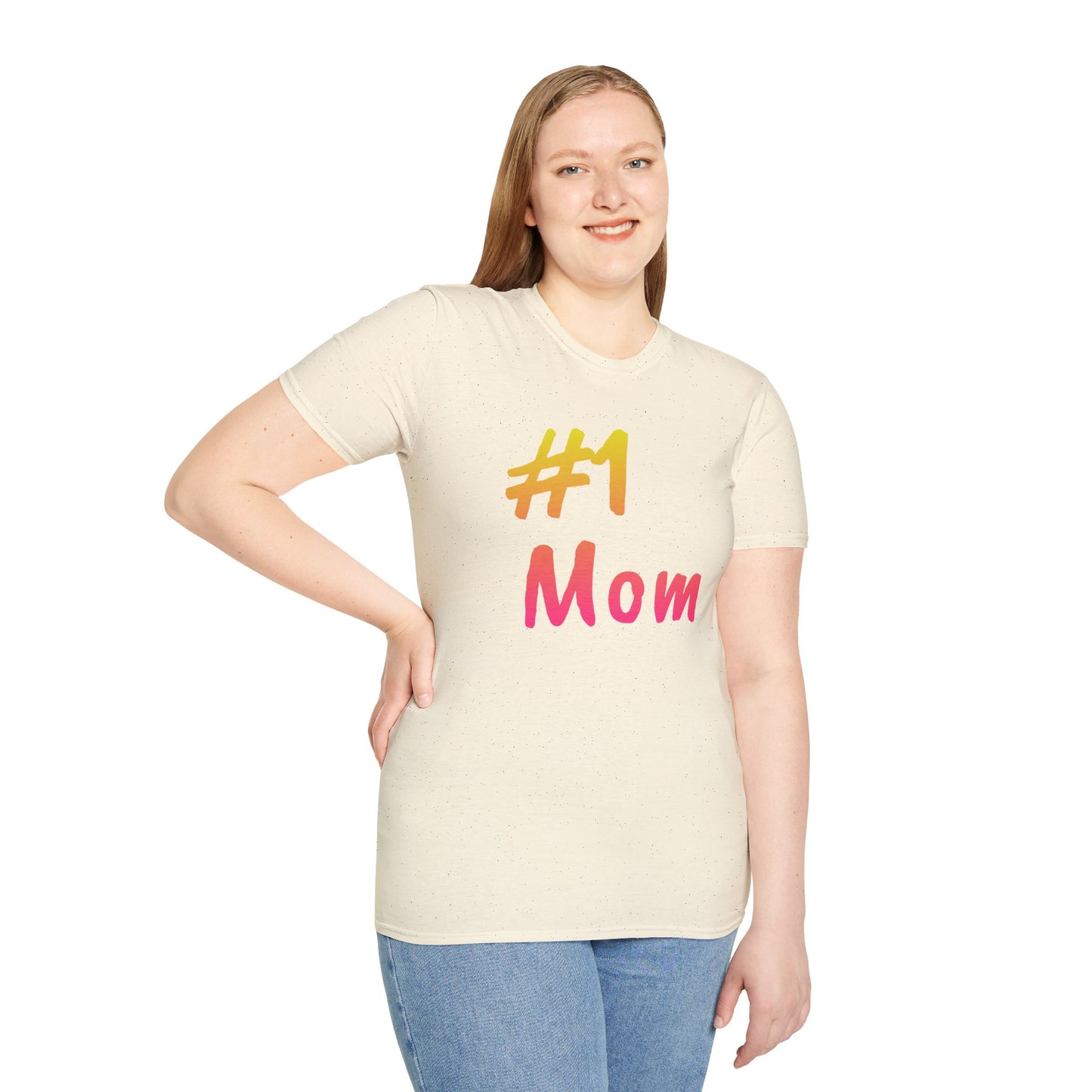 #1 Mom Unisex Softstyle T-Shirt - Perfect Gift for Mother's Day