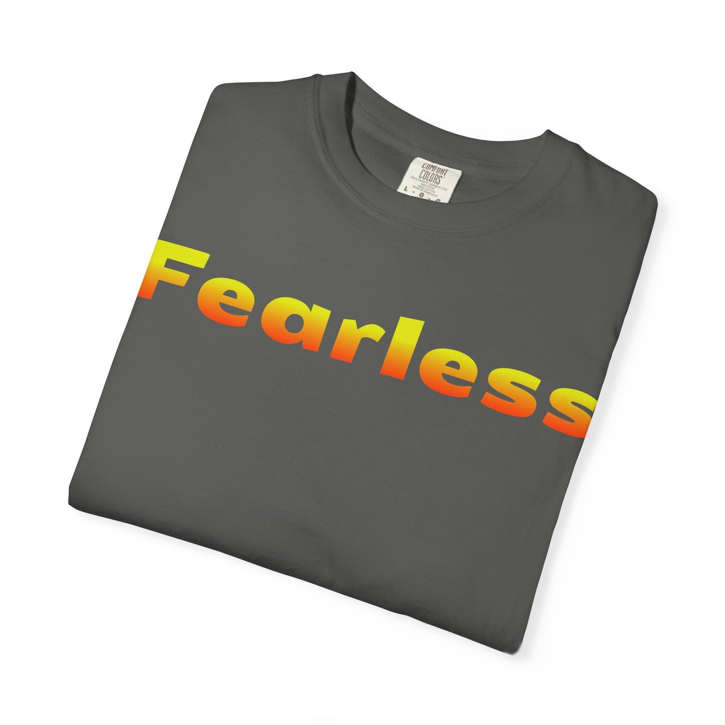 Fearless Graphic T-Shirt — Bold Gradient Text Tee