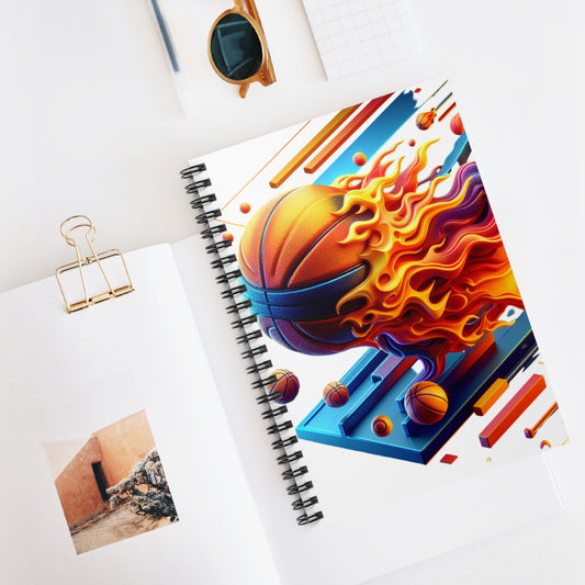 Dynamic Basketball Spiral Notebook