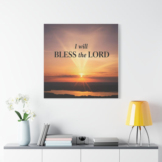 Blessing & Faith Canvas Print — Christian Inspirational Wall Art, Uplifting Home Decor Gift