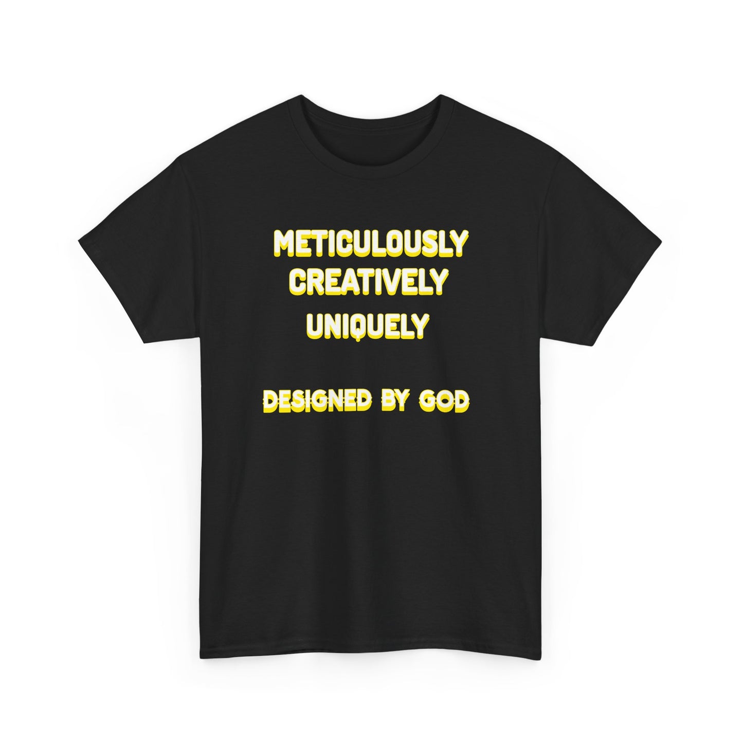 Unisex Heavy Cotton Tee - Designed by God - Creative & Unique Design