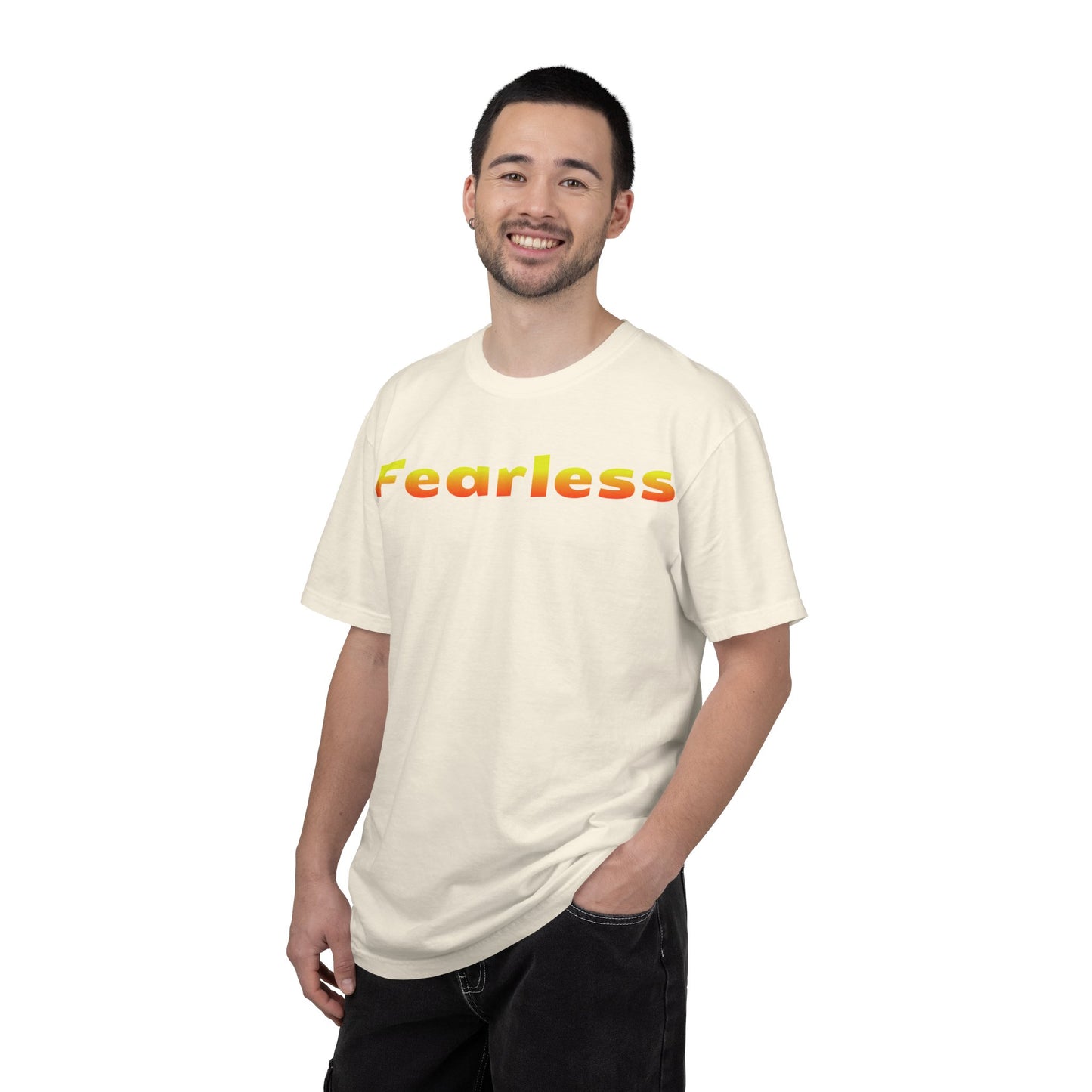 Fearless Graphic T-Shirt — Bold Gradient Text Tee