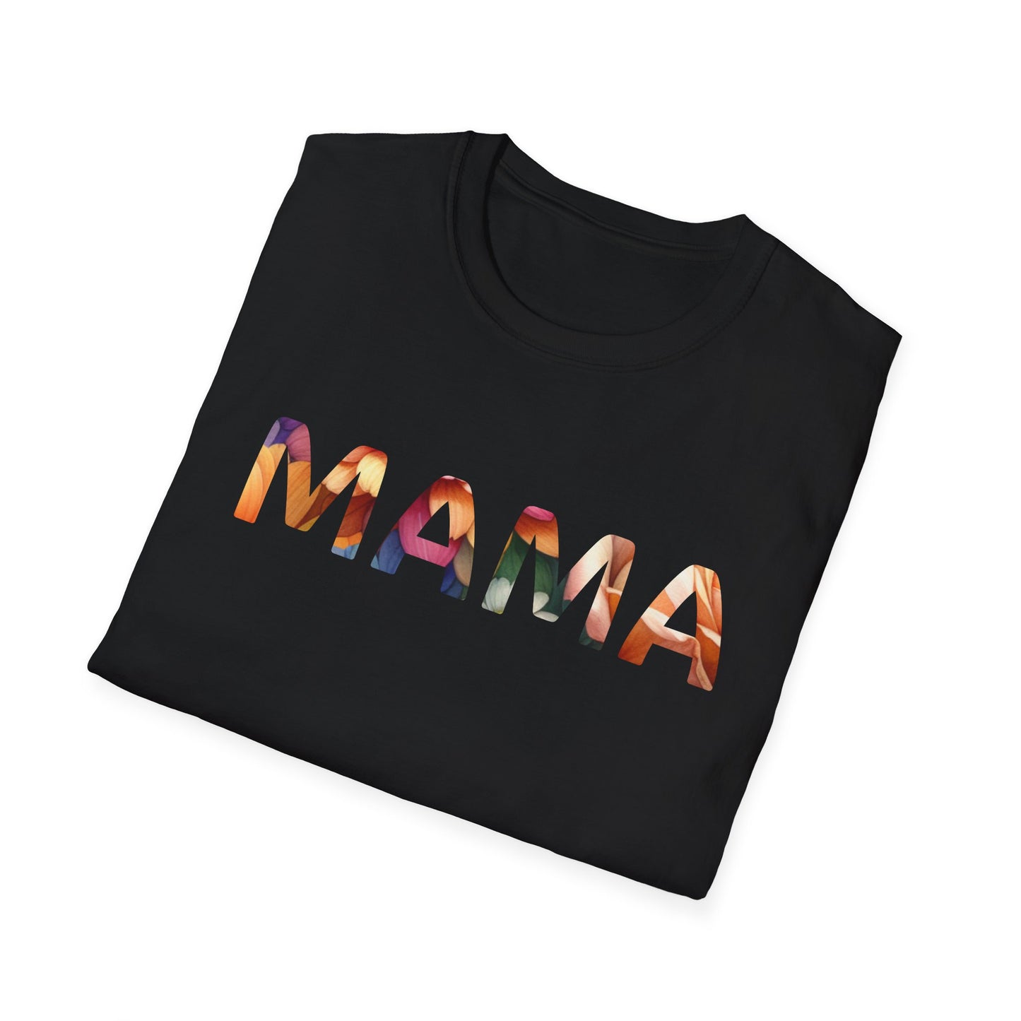 Mama Floral T-Shirt — Colorful Watercolor Mom Tee