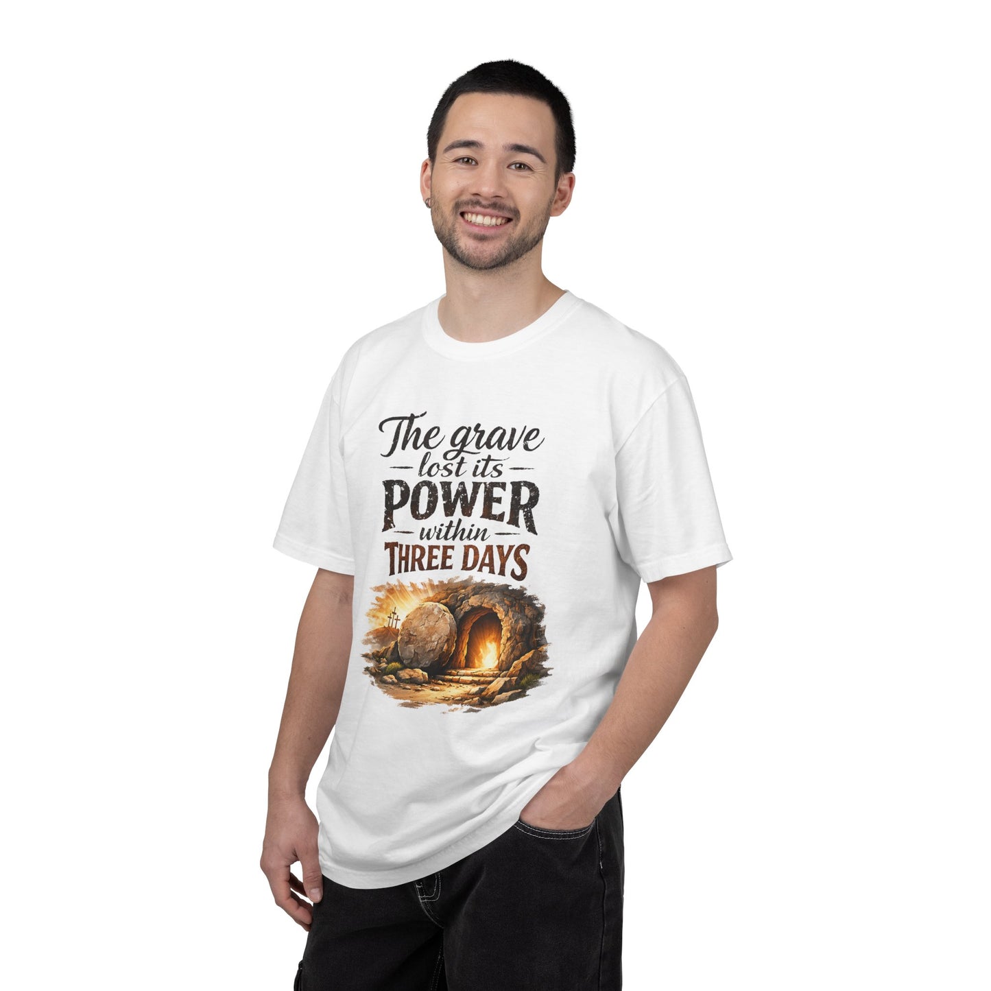 Resurrection T-Shirt — “The Grave Lost Its Power Within Three Days” Resurrection Tee