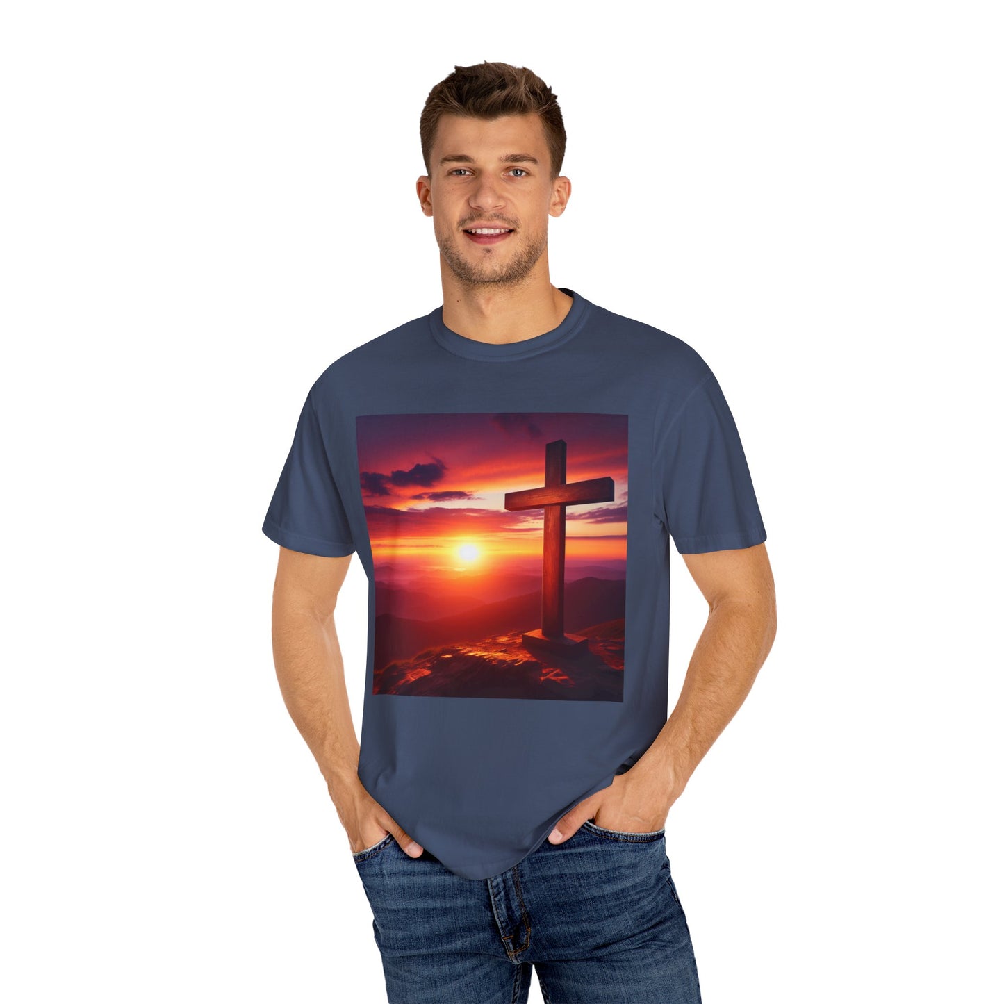 A sunset with the Saviour  Inspirational Unisex T-Shirt