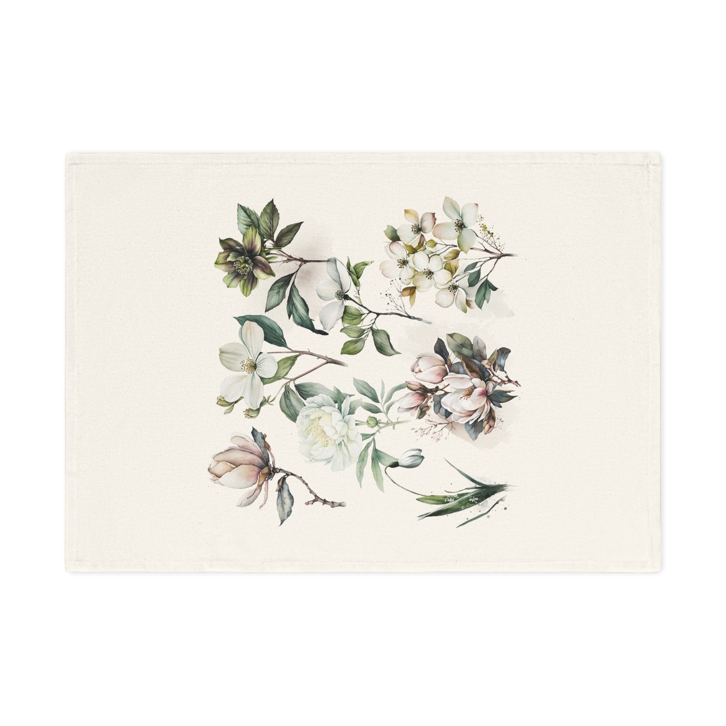 Elegant Floral Cotton Tea Towel - Perfect for Home Décor and Gifts