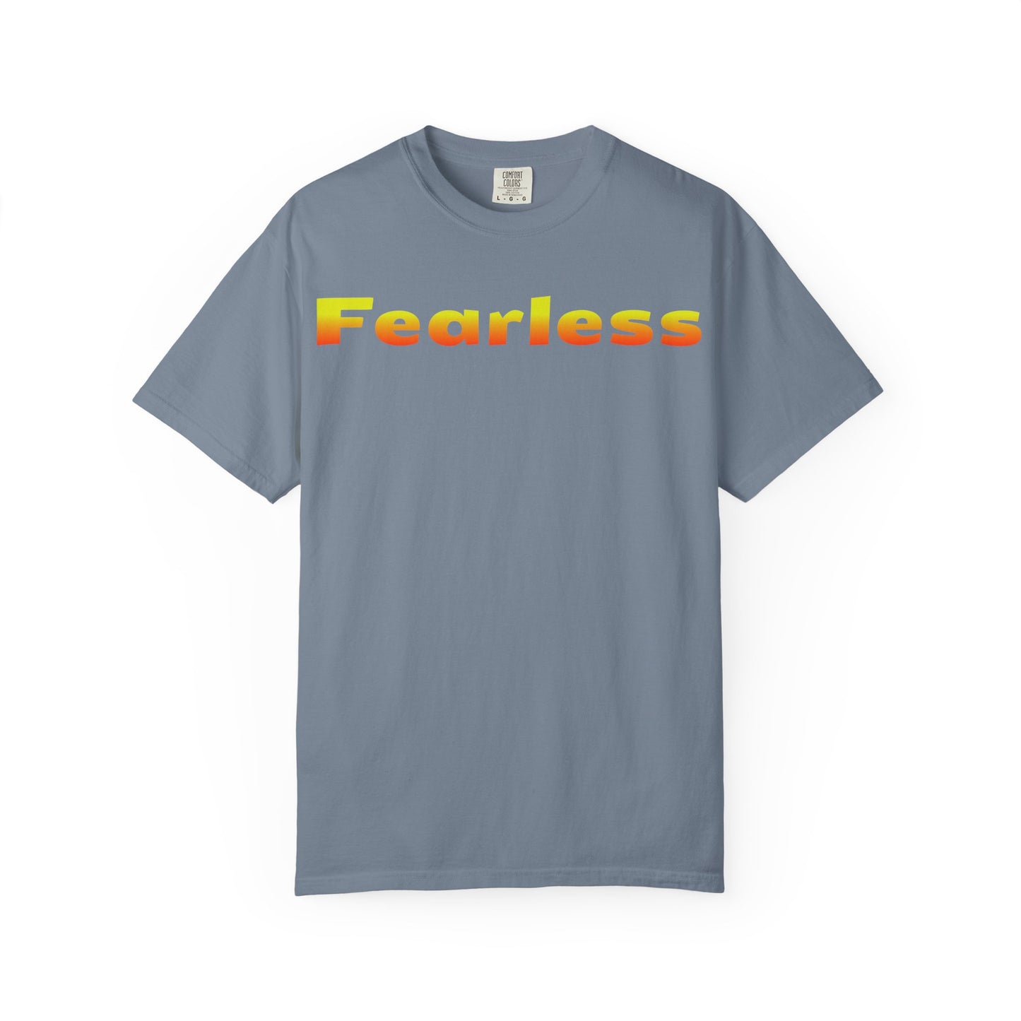 Fearless Graphic T-Shirt — Bold Gradient Text Tee