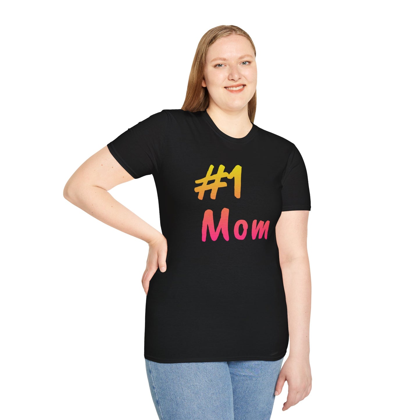 #1 Mom Unisex Softstyle T-Shirt - Perfect Gift for Mother's Day