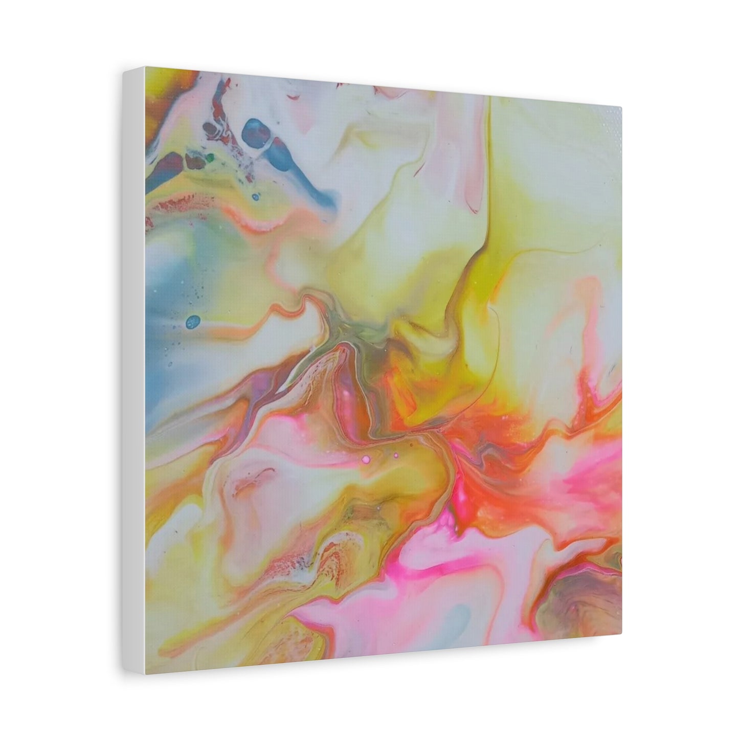 Acrylic Pouring Art  - Beautiful Pastels - Stretched Wall Decor