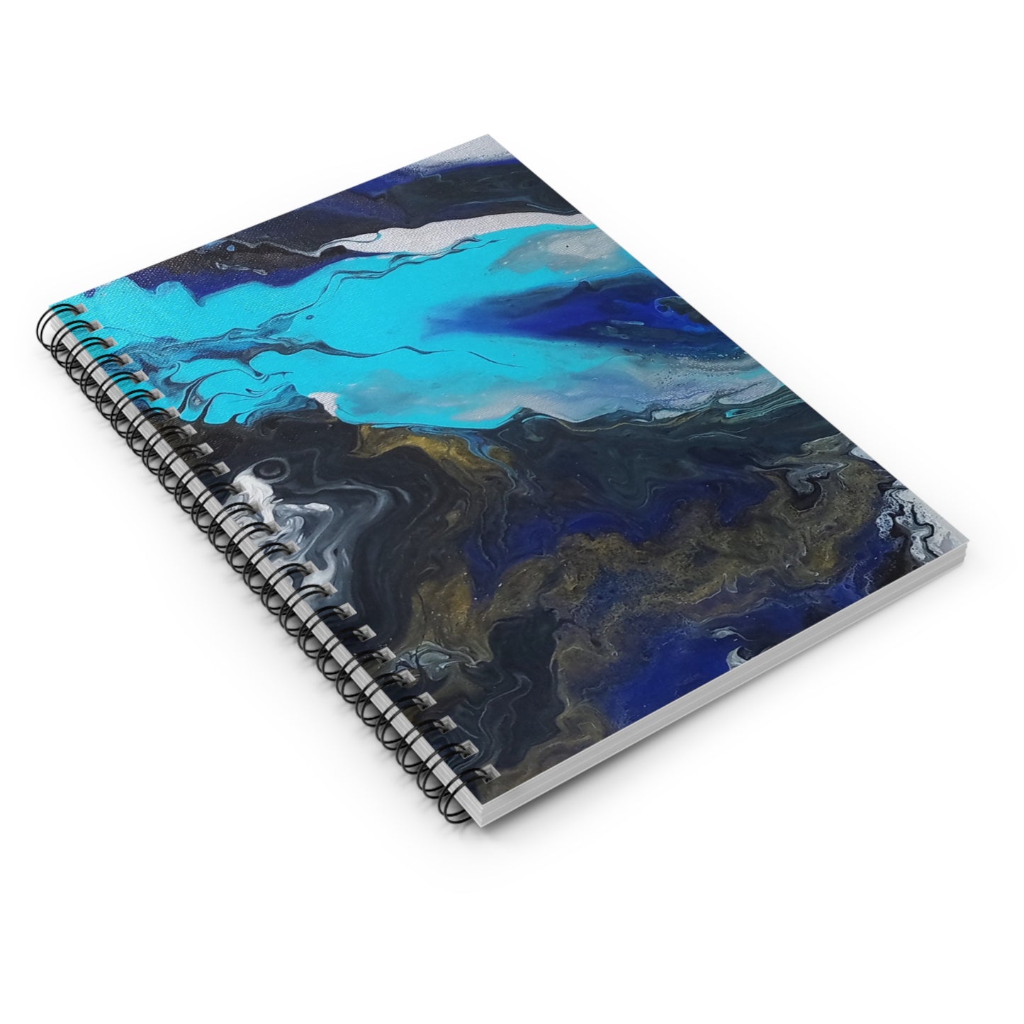 Ocean Wave Spiral Notebook - Ruled Lines for Creative Minds