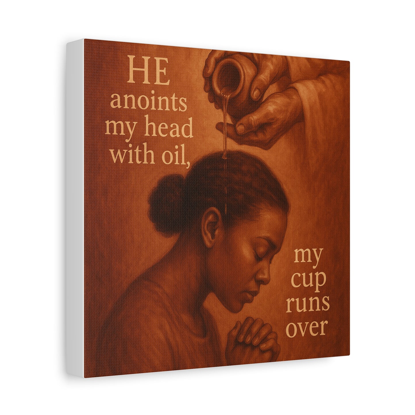 Christian African American Wall Art, Bible Verse Inspired, Motivational Wall Art