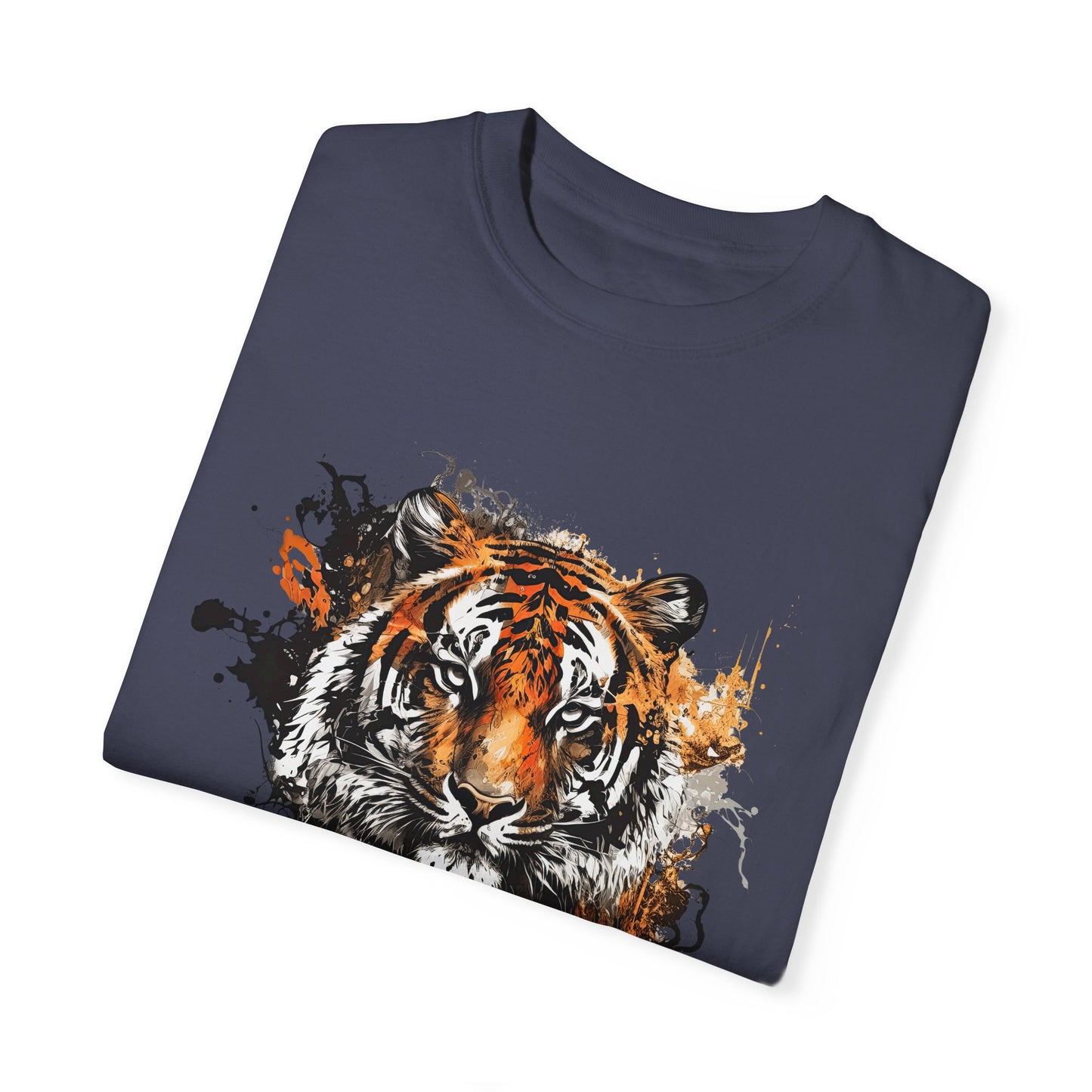 An abstract depiction of a tiger with vibrant colours Unisex T-Shirt