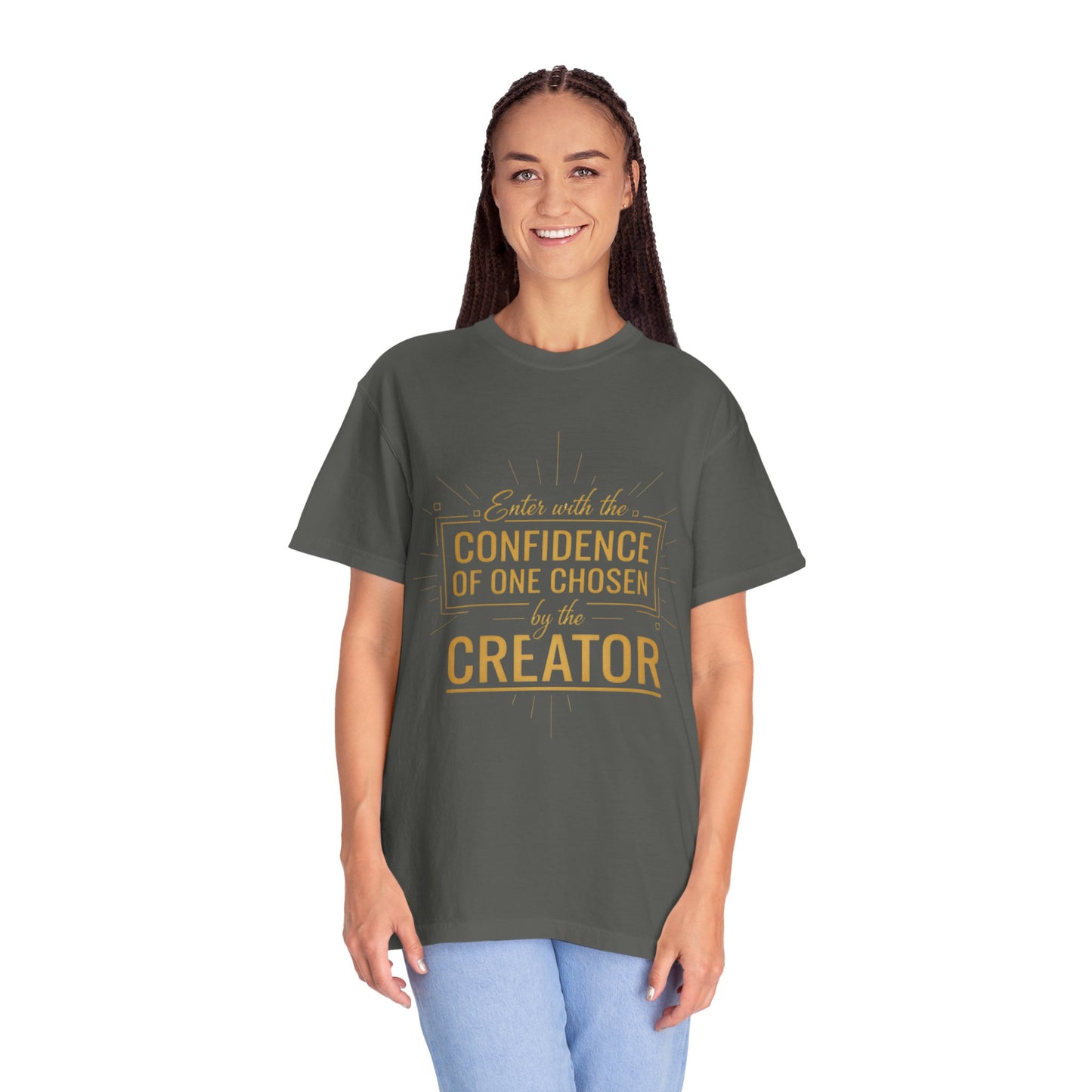 Christian Faith T-Shirt — Confidence of One Chosen by the Creator, Inspirational Unisex Tee