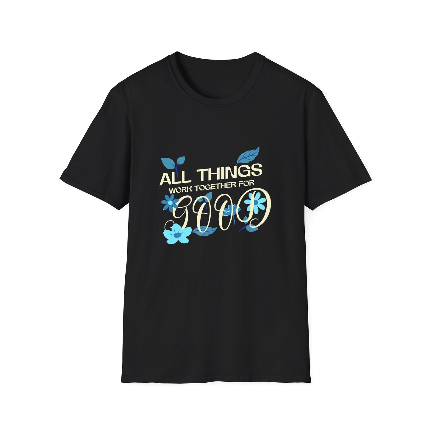 Inspirational Unisex Softstyle T-Shirt - 'All Things Work Together for Good'