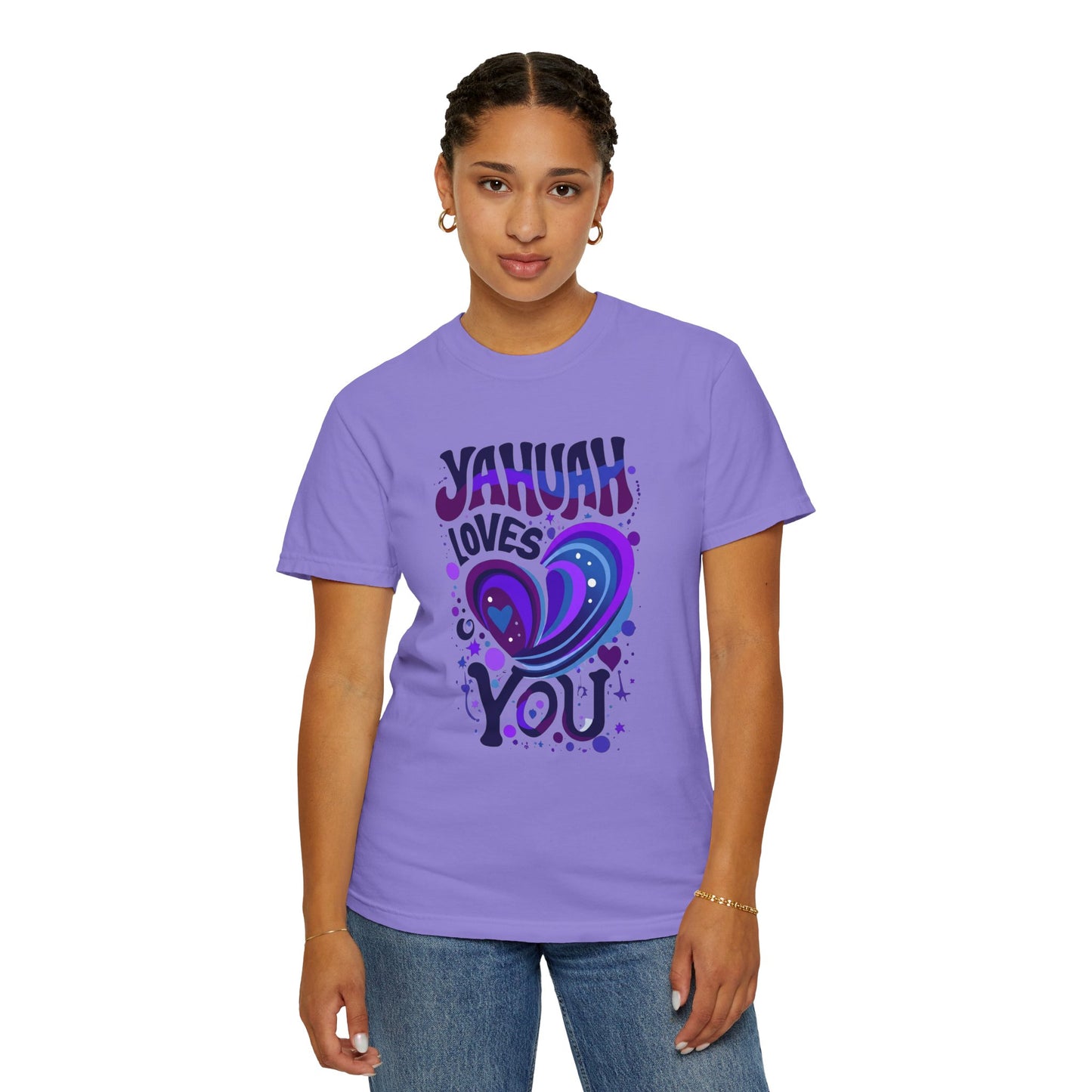 Yahuah Loves You T-Shirt — Faith-Inspired Christian Graphic Tee, Hebrew Name of God Gift