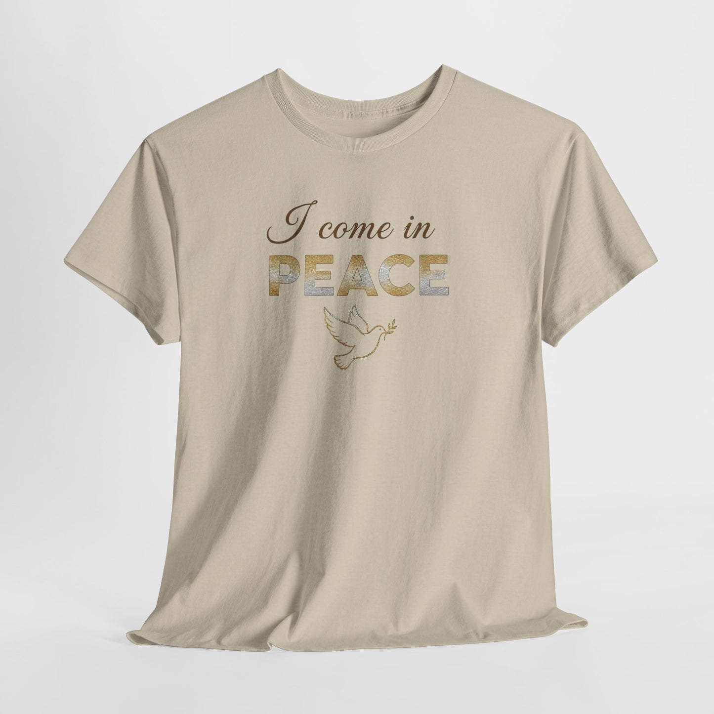 I Come in Peace T‑Shirt — Dove Graphic Peace Tee