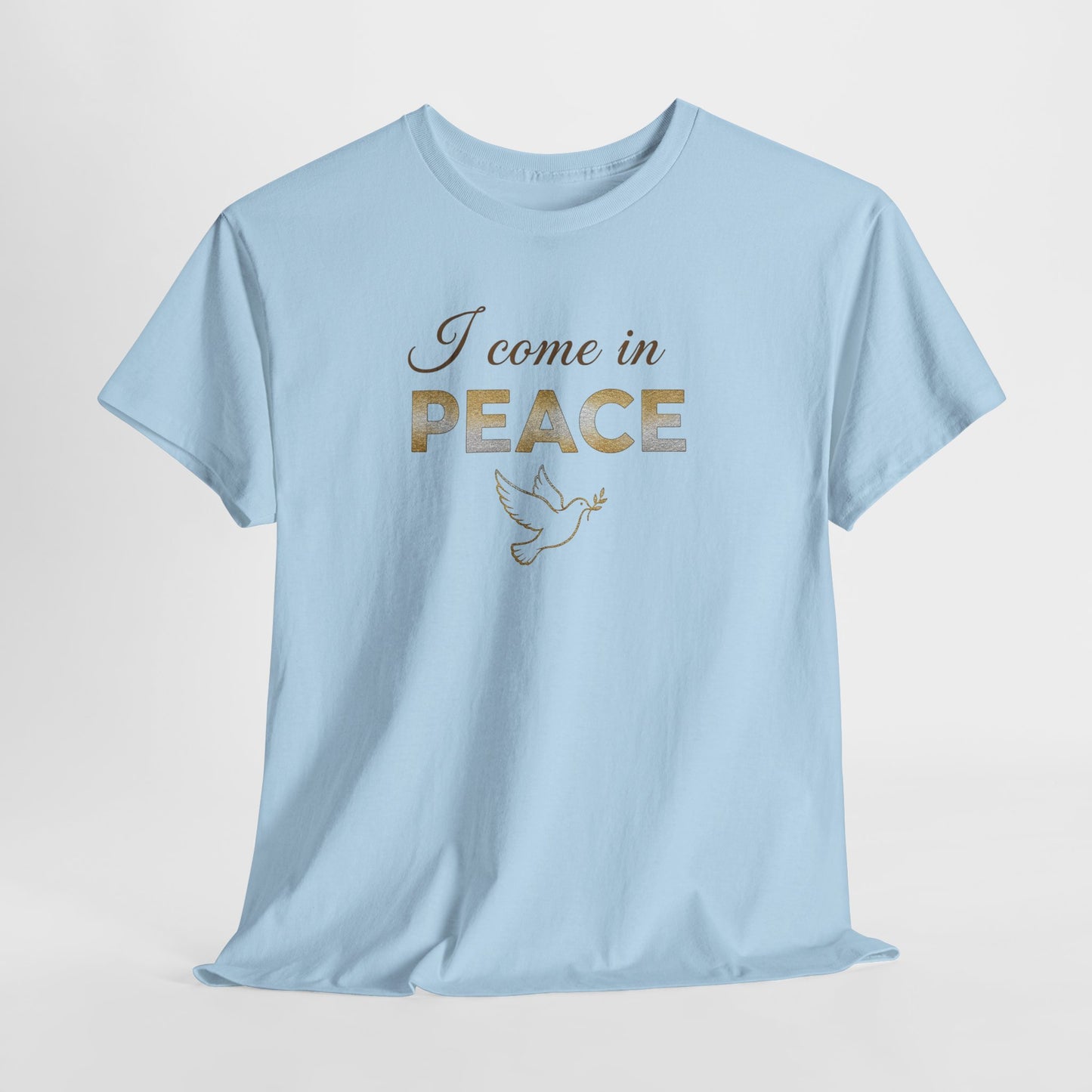 I Come in Peace T‑Shirt — Dove Graphic Peace Tee