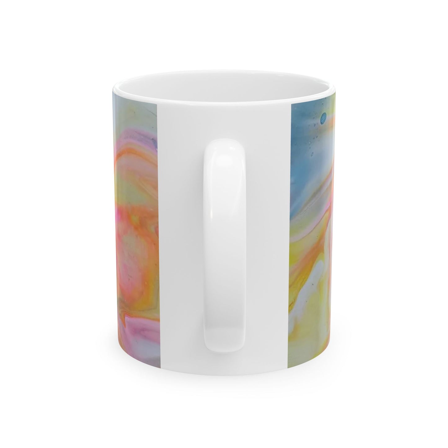 "Kindness" Fruit of the Spirit series - acrylic pour design - Abstract Colorful Ceramic Mug - Perfect for Coffee Lovers & Gift Giving