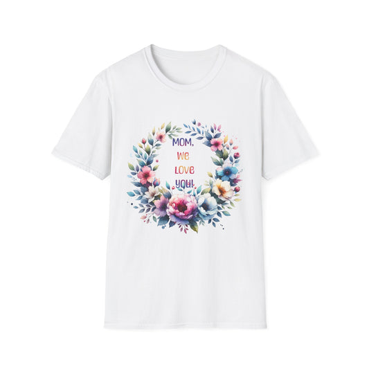 Floral Mom Love T-Shirt | Unisex Softstyle Tee