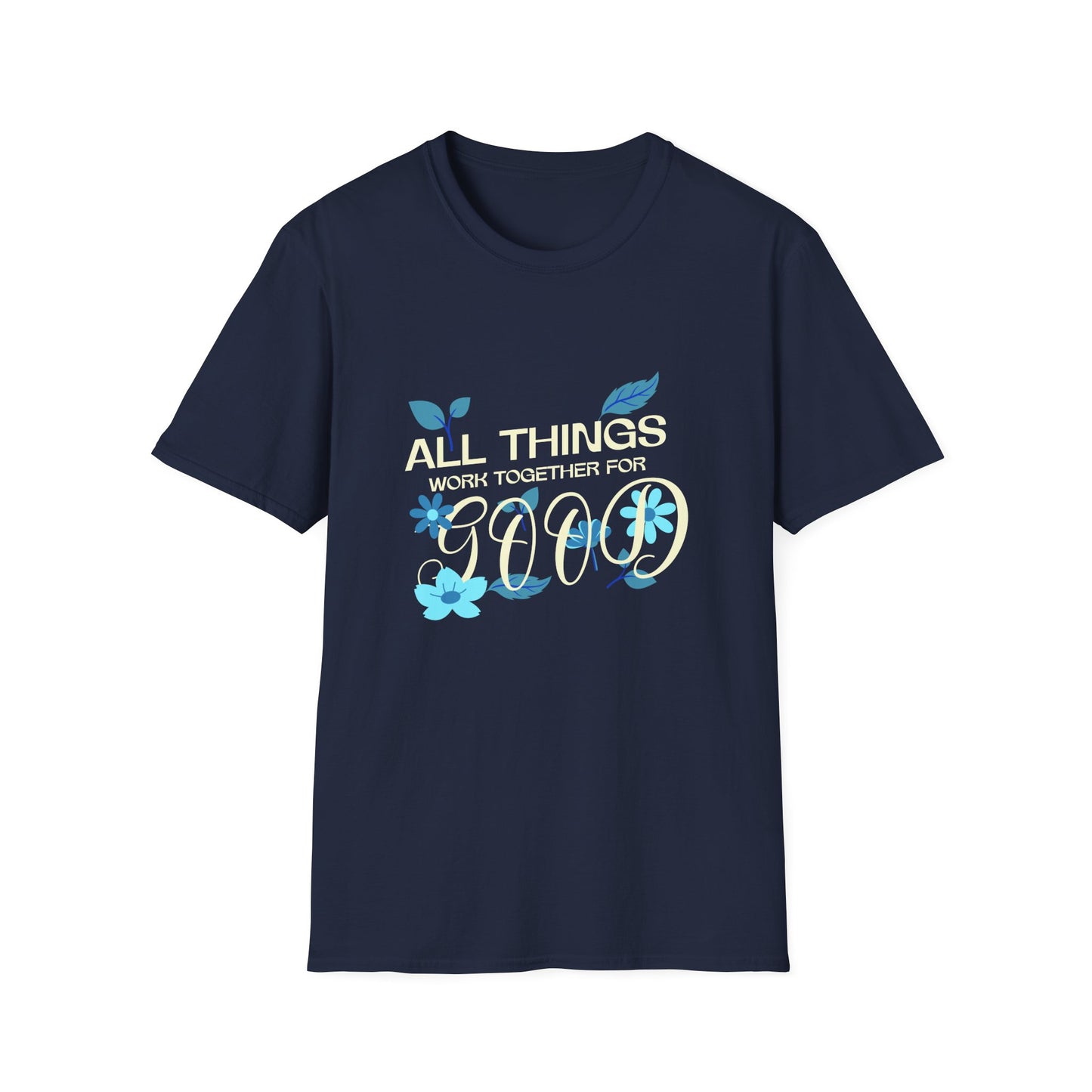 Inspirational Unisex Softstyle T-Shirt - 'All Things Work Together for Good'