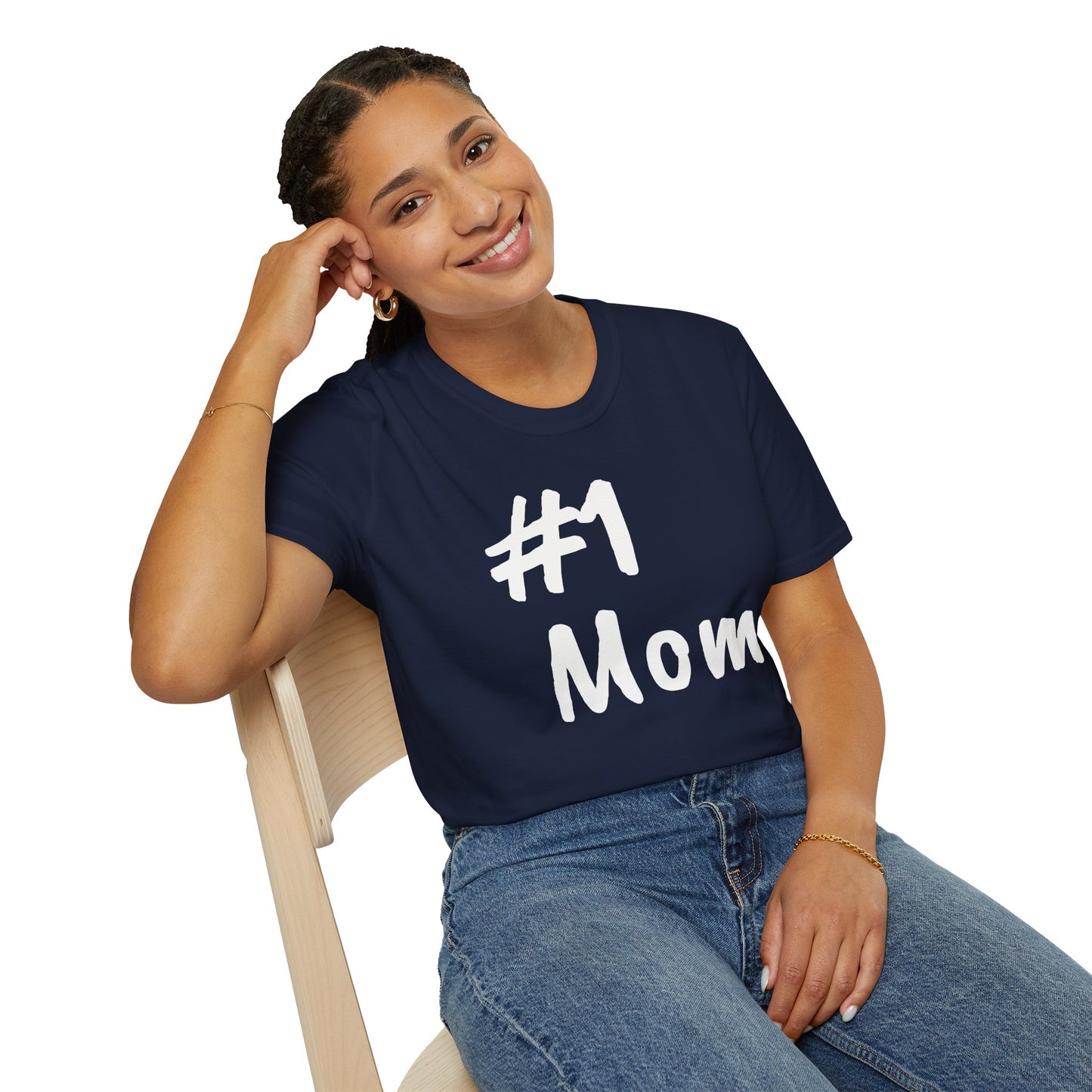 #1 Mom Unisex Softstyle 'Especially for Mom' Cozy T-shirt