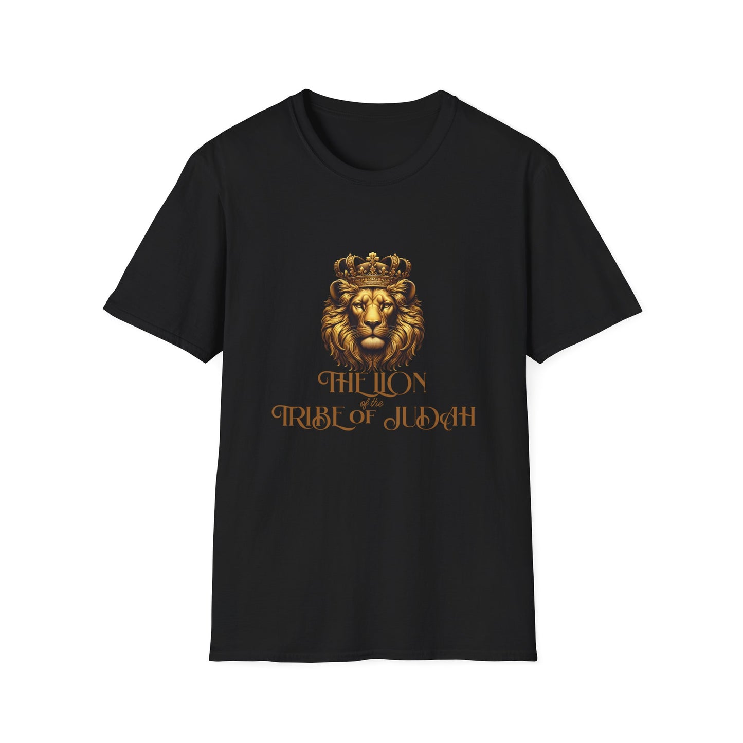 Lion Tribe of Judah Unisex Softstyle T-Shirt - Bold Graphic Tee for Spiritual & Cultural Celebration