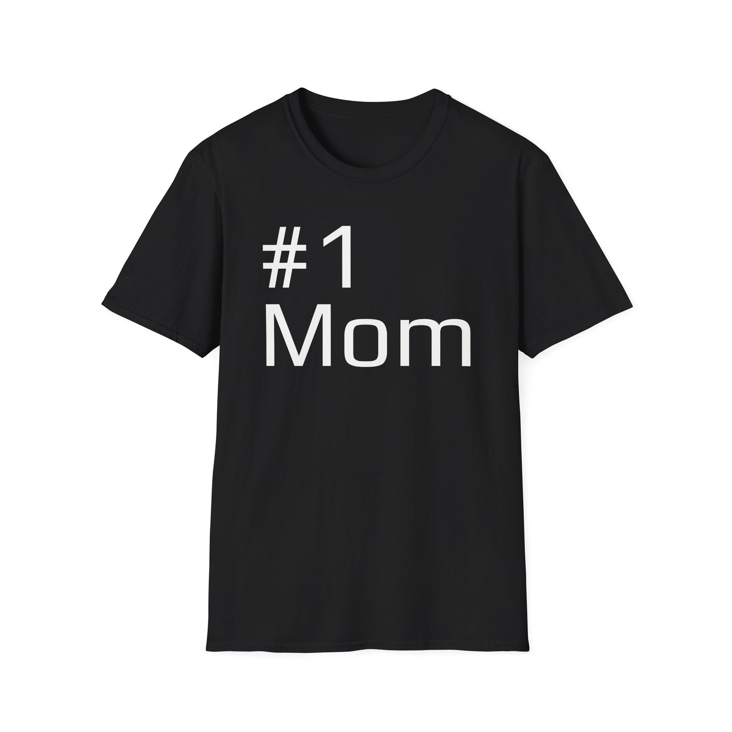 #1 Mom Unisex Softstyle T-Shirt — Military Green & Dark Hues, Mother's Day Gift (S–3XL)