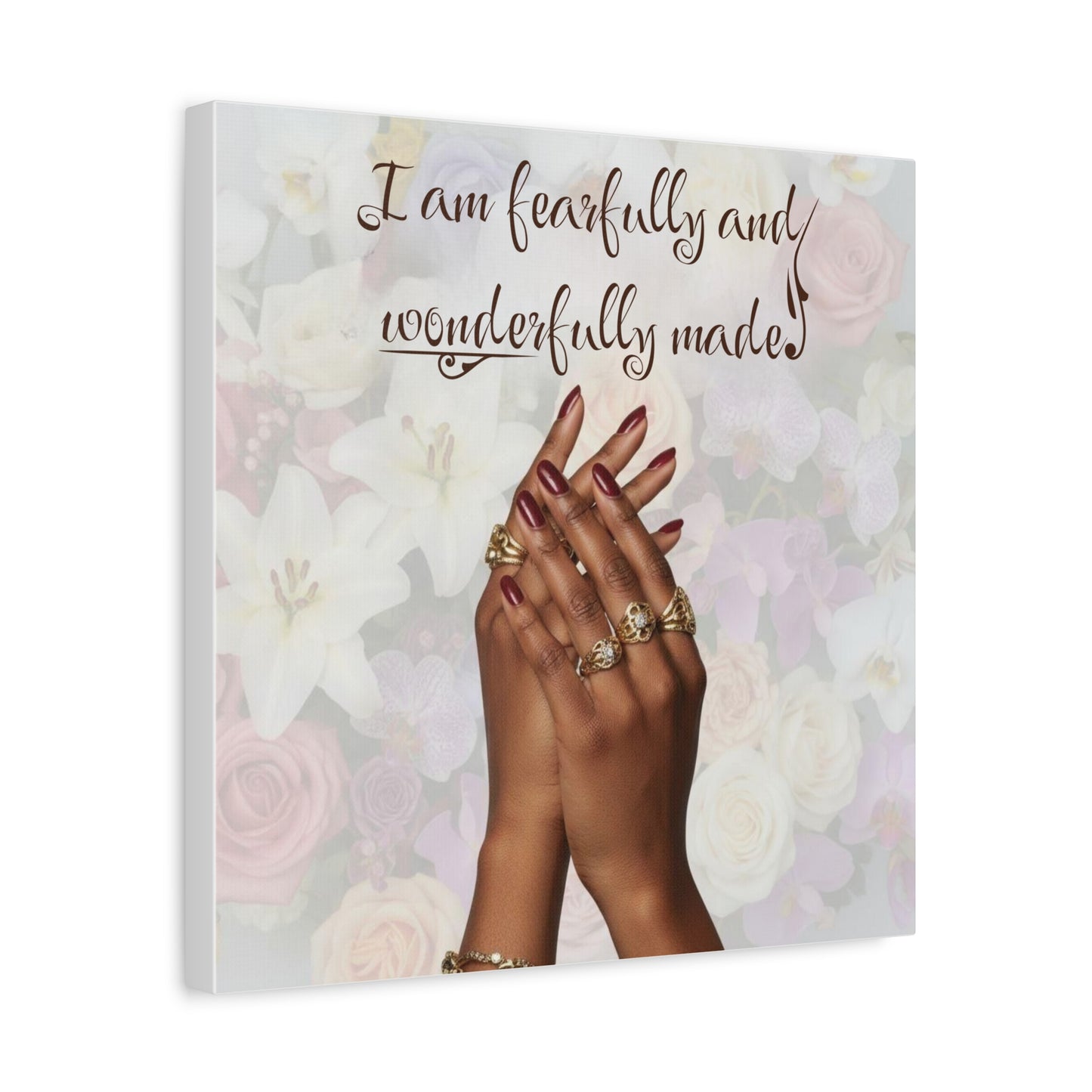 Religious Canvas Print — Christian Inspirational Wall Art, Motivational Faith Gift for Her