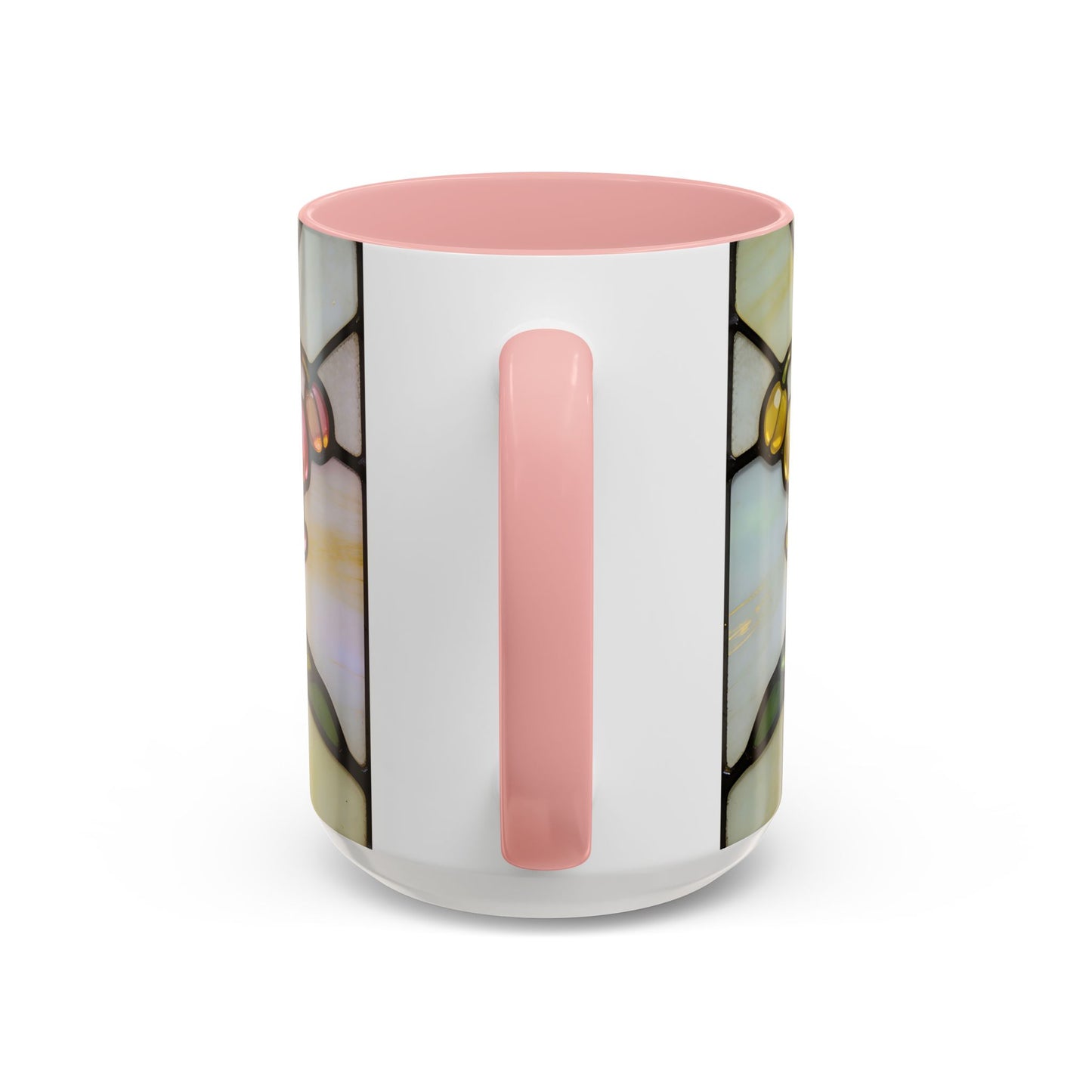 Stained Glass Lily of the Valley Accent Coffee Mug — Floral 11/15oz Gift