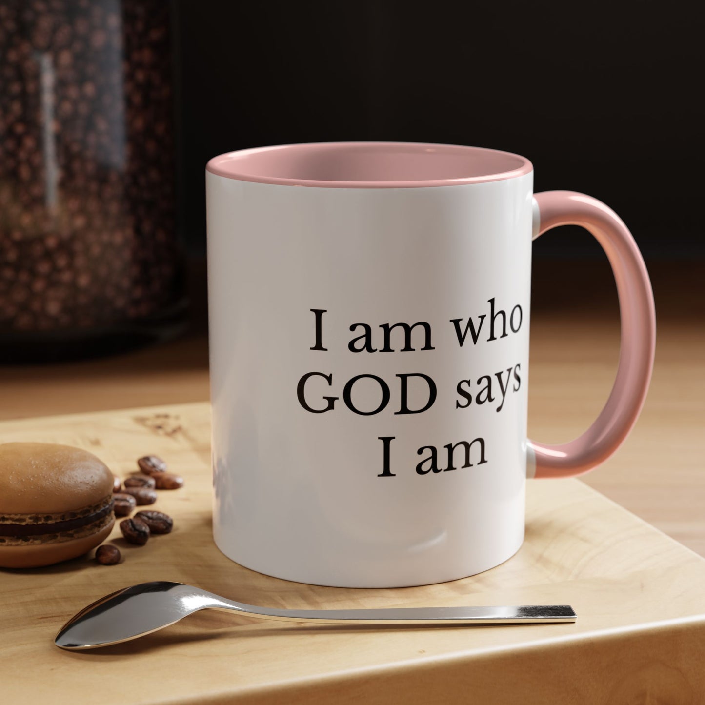 I AM WHO GOD SAYS I AM - Accent Coffee Mug (11, 15oz)