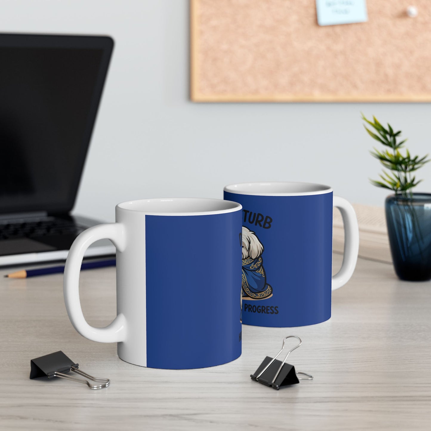 Do Not Disturb Hot Chocolate Mug — Cute Dog Cozy Winter Coffee Cup (11oz/15oz)