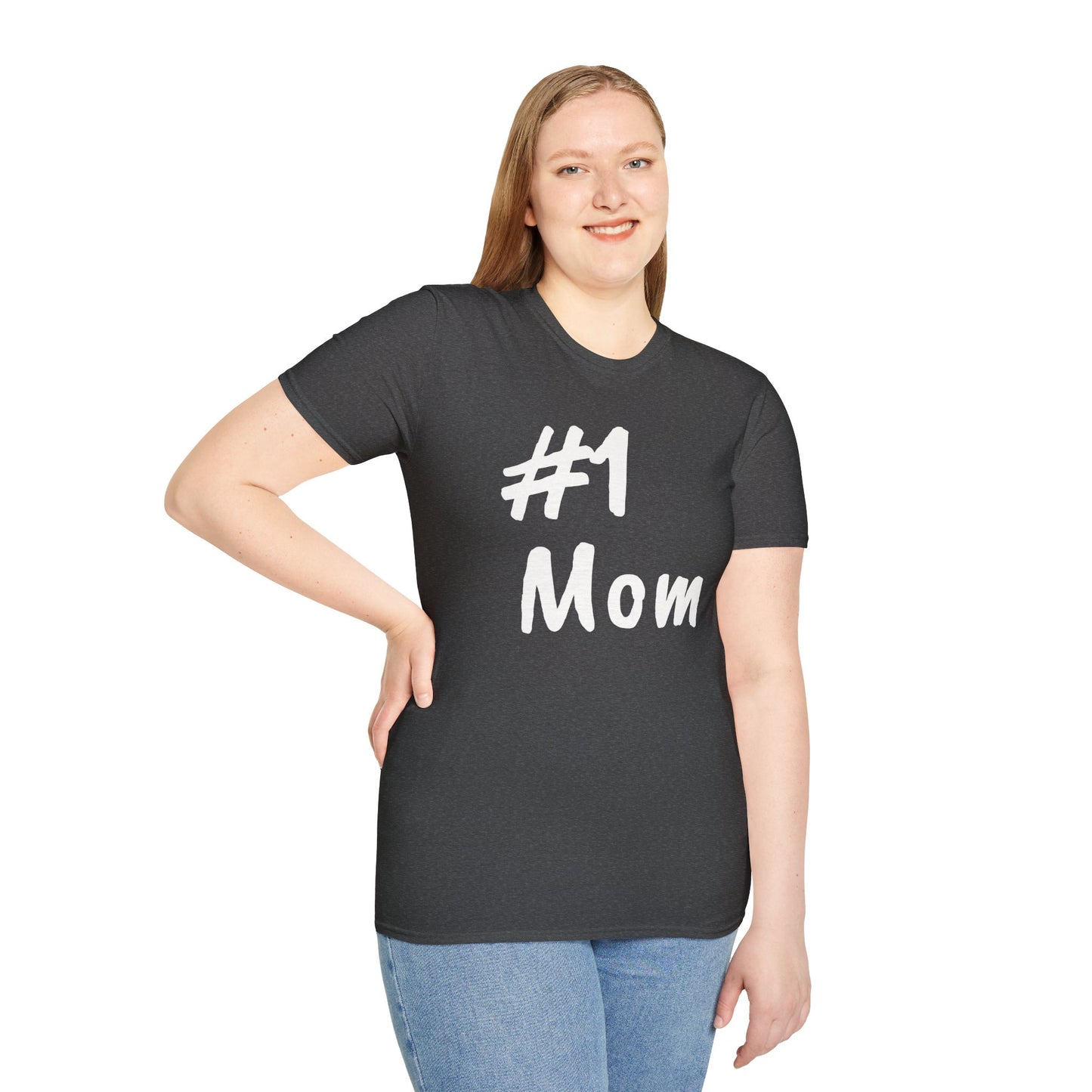 #1 Mom Unisex Softstyle 'Especially for Mom' Cozy T-shirt
