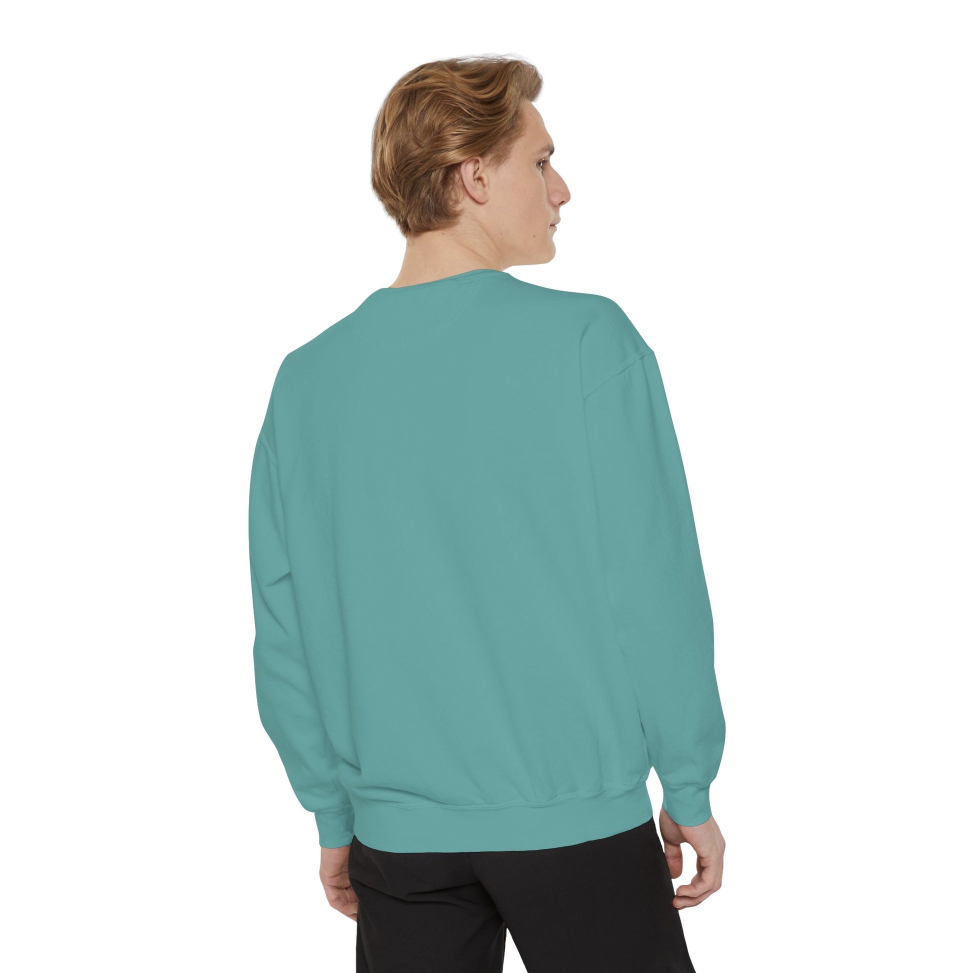 Yeshua Hamashiach Unisex Garment-Dyed Sweatshirt - Comfortable Faith-Inspired Apparel - Inspire par Dieu