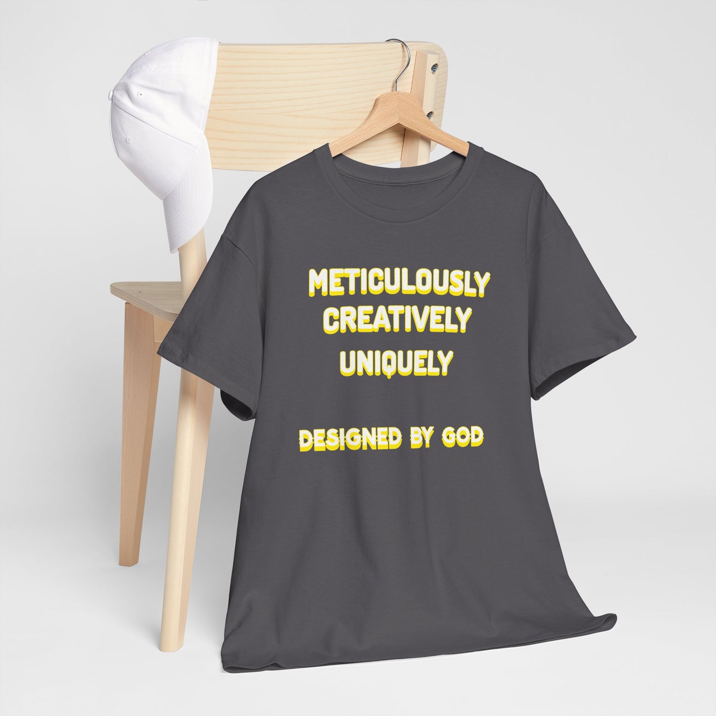 Unisex Heavy Cotton Tee - Designed by God - Creative & Unique Design