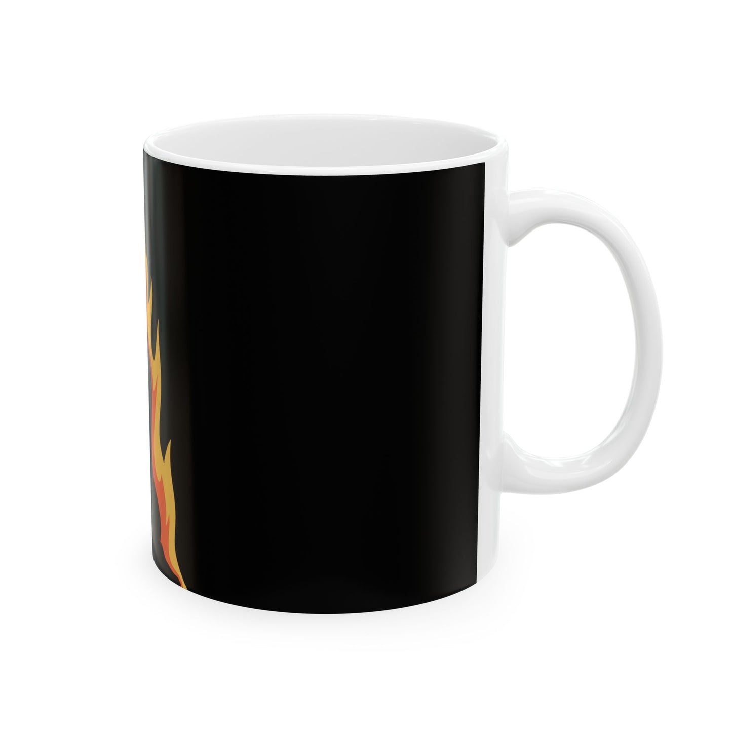 Prayerful Silhouette Flame Ceramic Mug – Inspirational 11oz & 15oz Coffee Cup