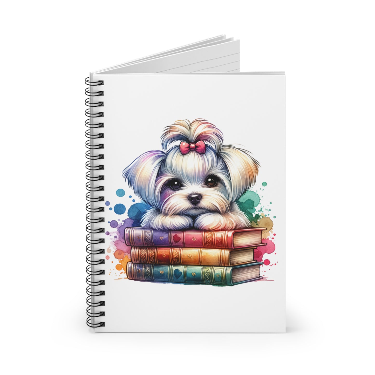 Cute Puppy Spiral Notebook - Perfect for Dog Lovers and Students