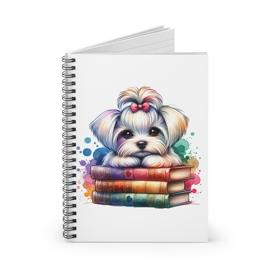 Cute Puppy Spiral Notebook - Perfect for Dog Lovers and Students