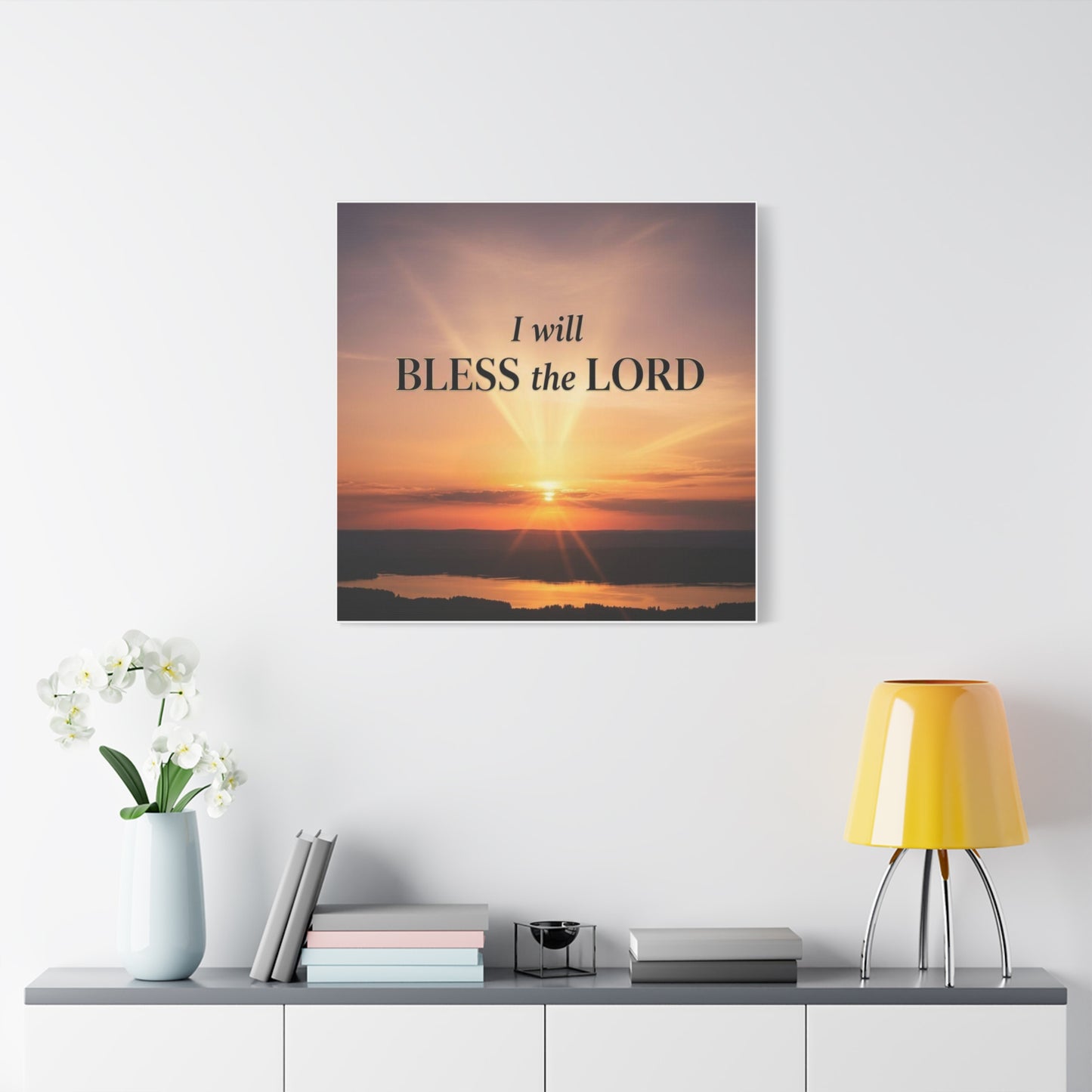 Blessing & Faith Canvas Print — Christian Inspirational Wall Art, Uplifting Home Decor Gift