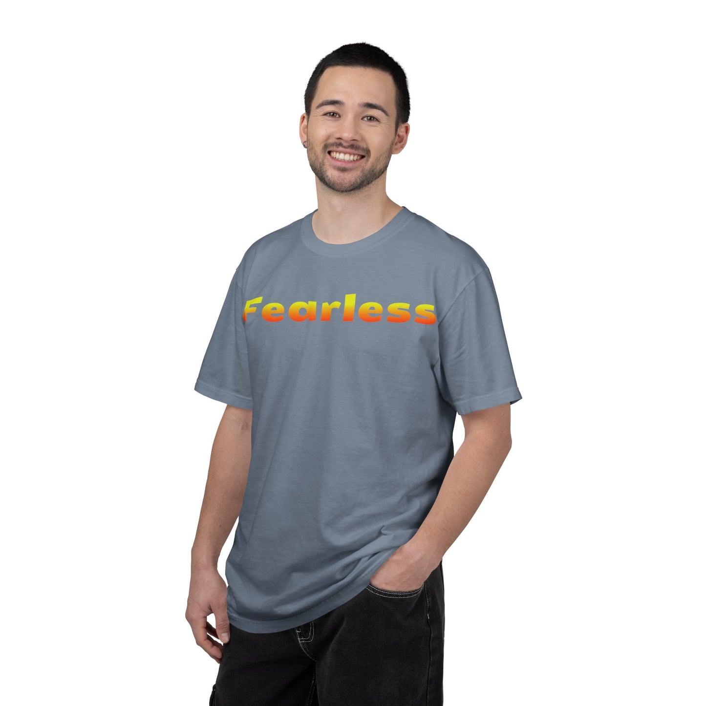Fearless Graphic T-Shirt — Bold Gradient Text Tee