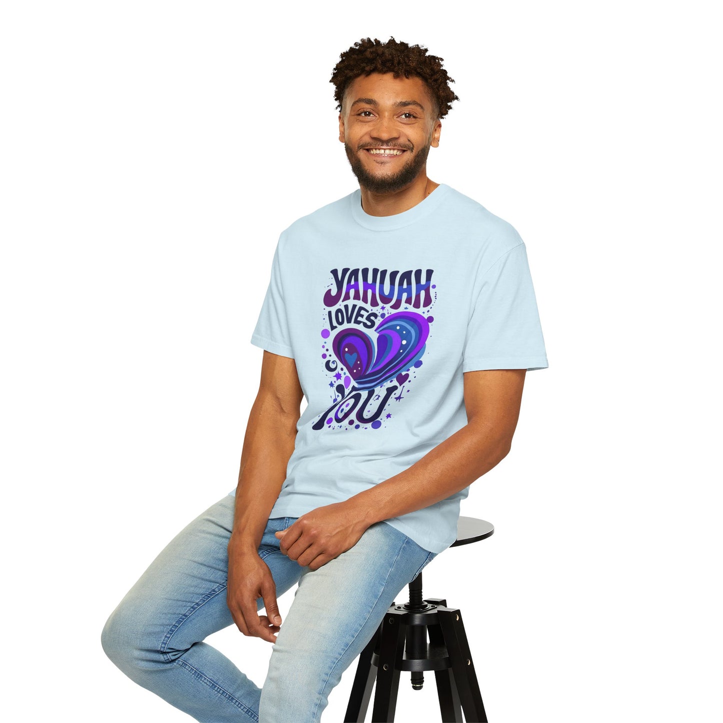 Yahuah Loves You T-Shirt — Faith-Inspired Christian Graphic Tee, Hebrew Name of God Gift