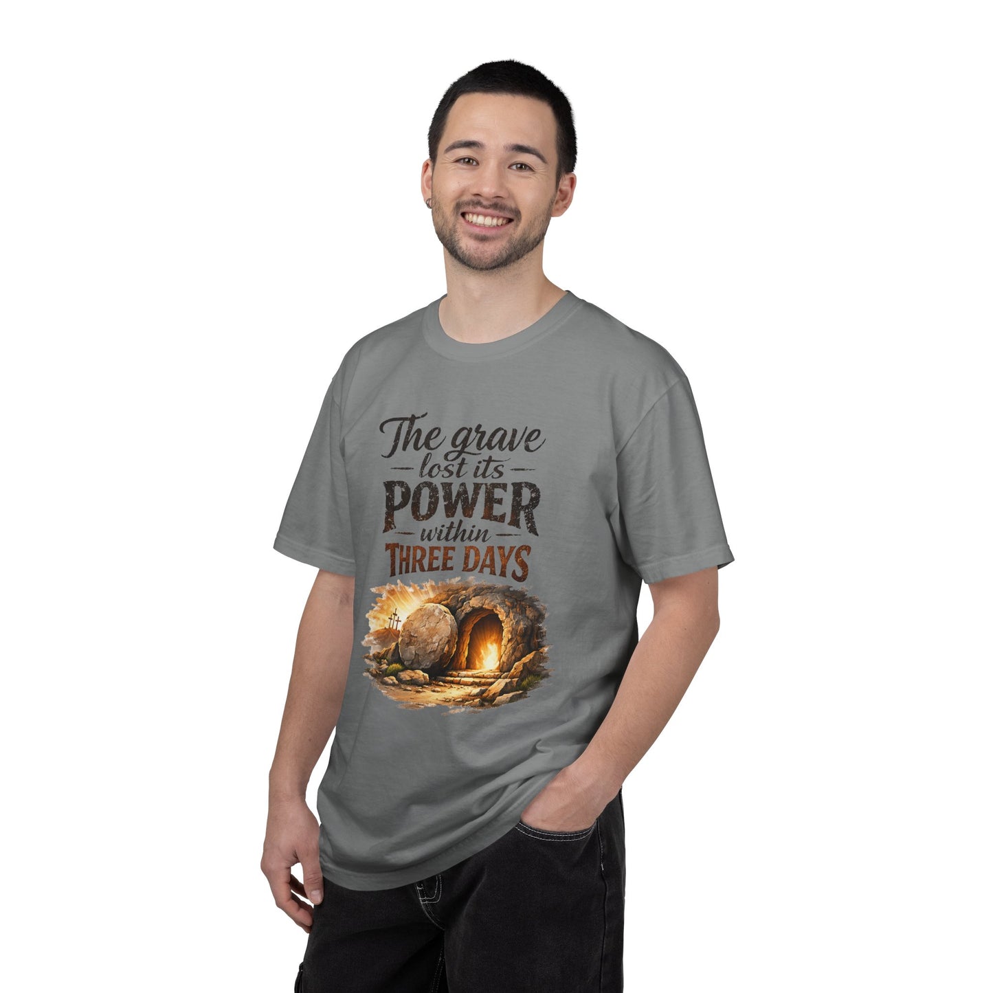 Resurrection T-Shirt — “The Grave Lost Its Power Within Three Days” Resurrection Tee
