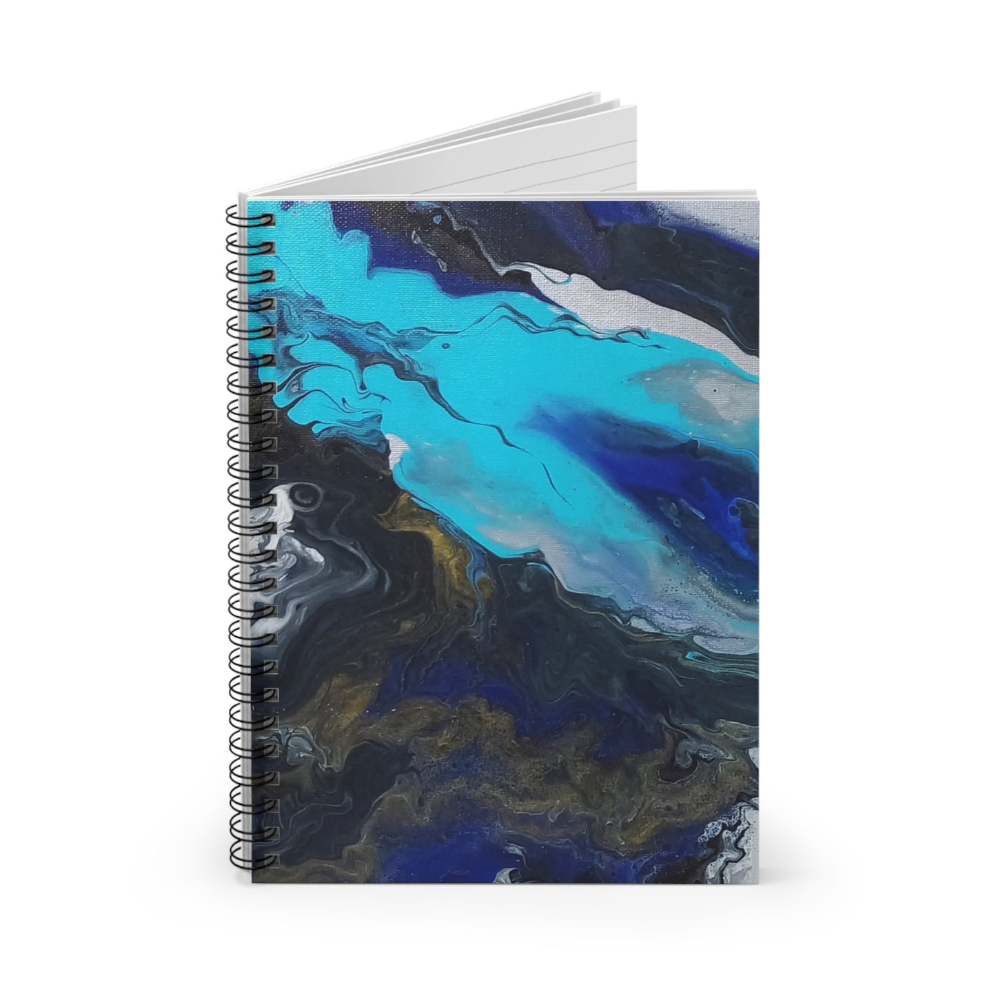 Ocean Wave Spiral Notebook - Ruled Lines for Creative Minds