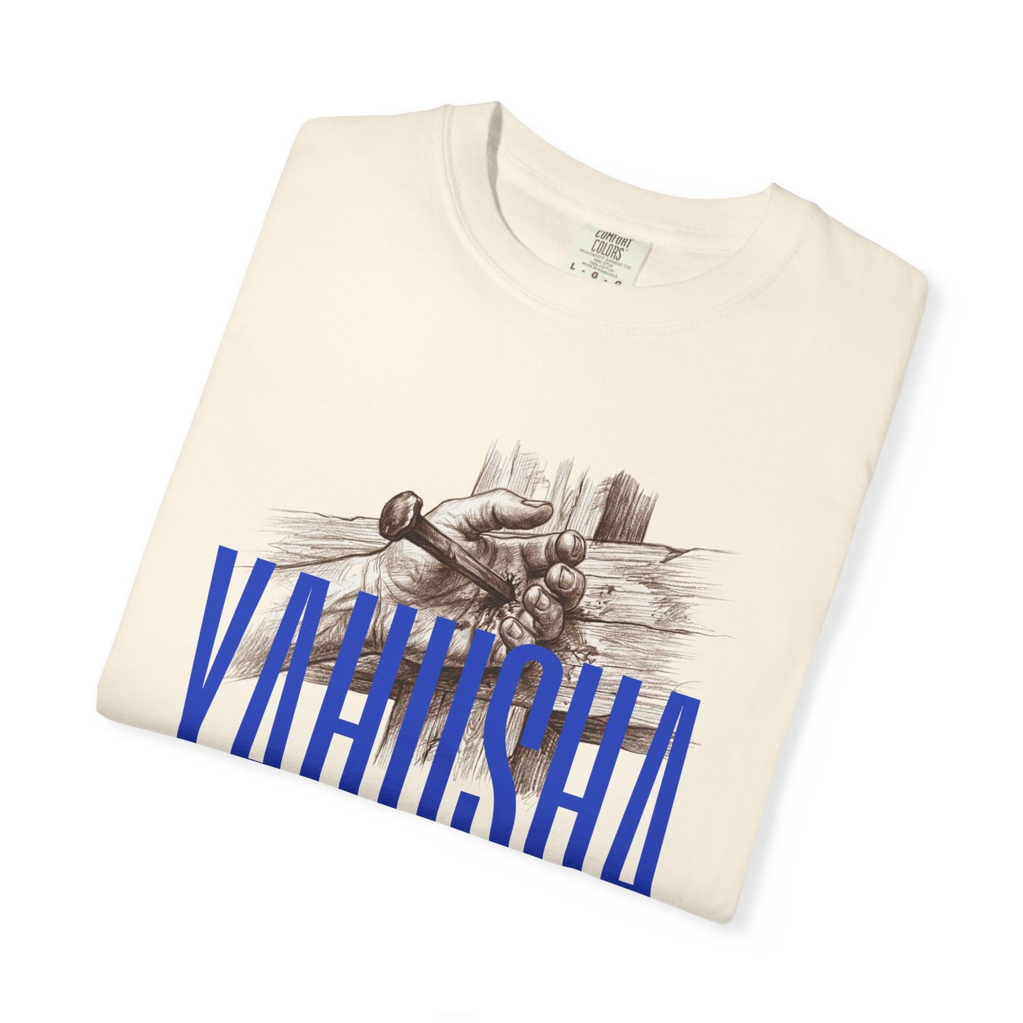 Yahusha Faith T-Shirt — Vintage Prayer Hands Graphic