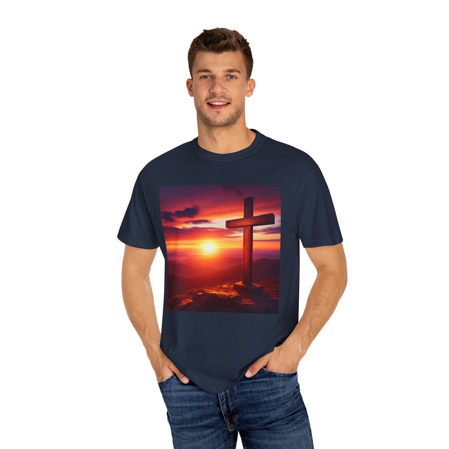 A sunset with the Saviour  Inspirational Unisex T-Shirt