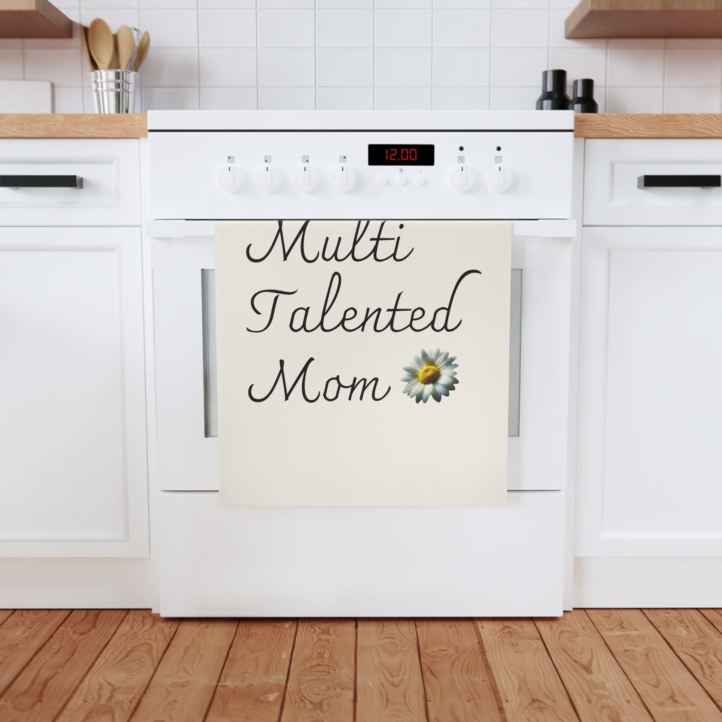 Multi Talented Mom Cotton Tea Towel - Perfect Gift for Mother's Day and Home Decor