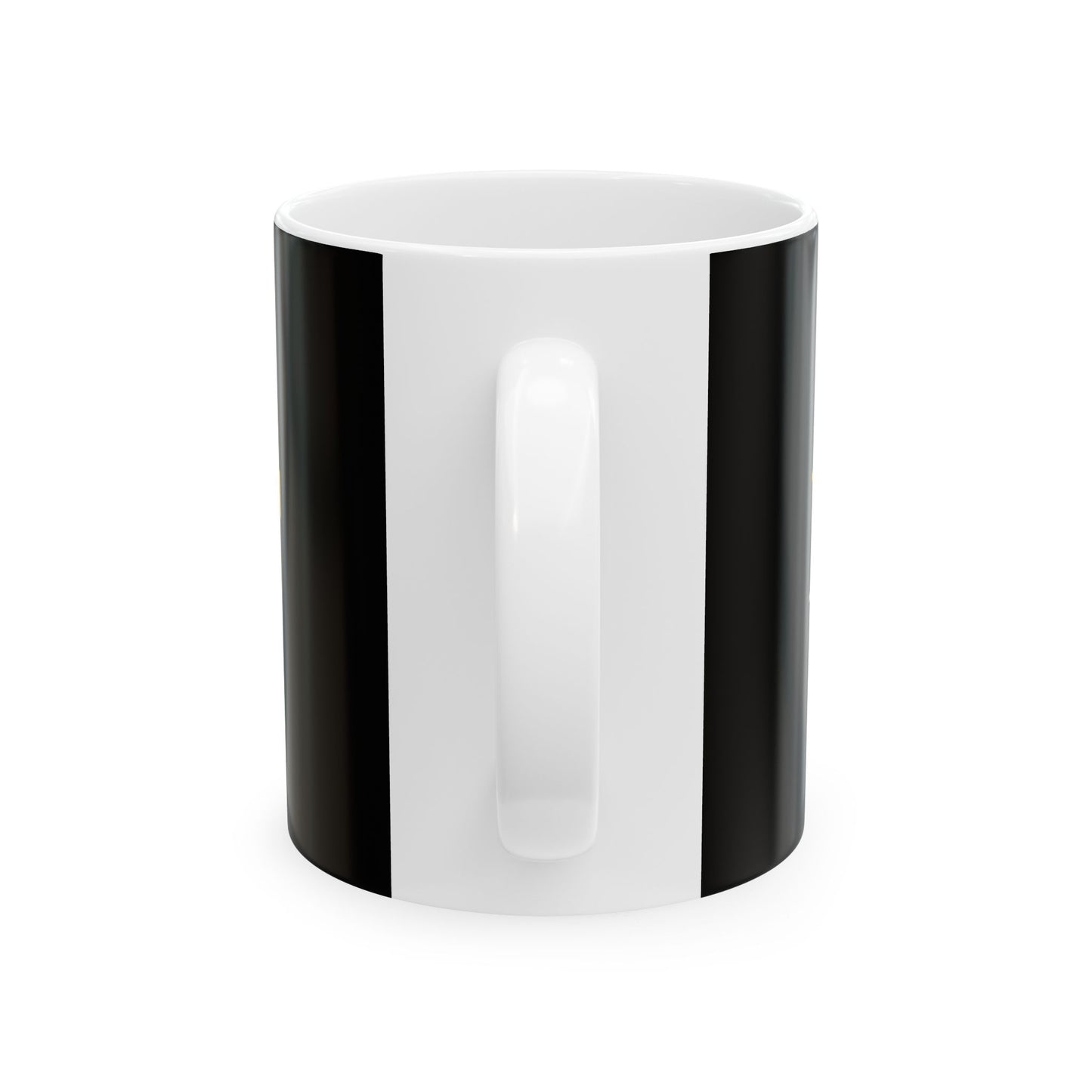 REMNANT Gold Lettering Black Ceramic Mug (11oz & 15oz) — Religious Coffee Cup, Christian Gift