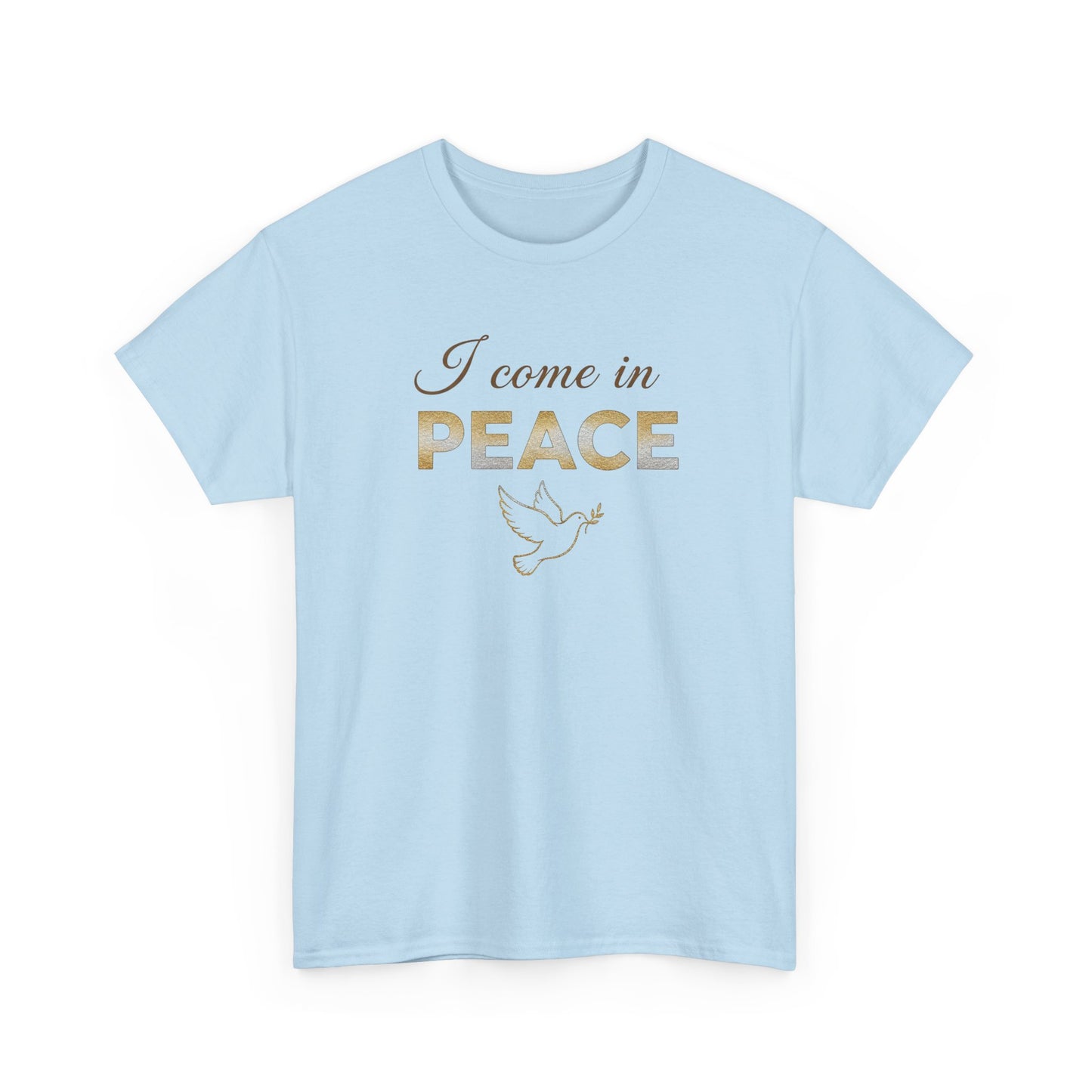 I Come in Peace T‑Shirt — Dove Graphic Peace Tee