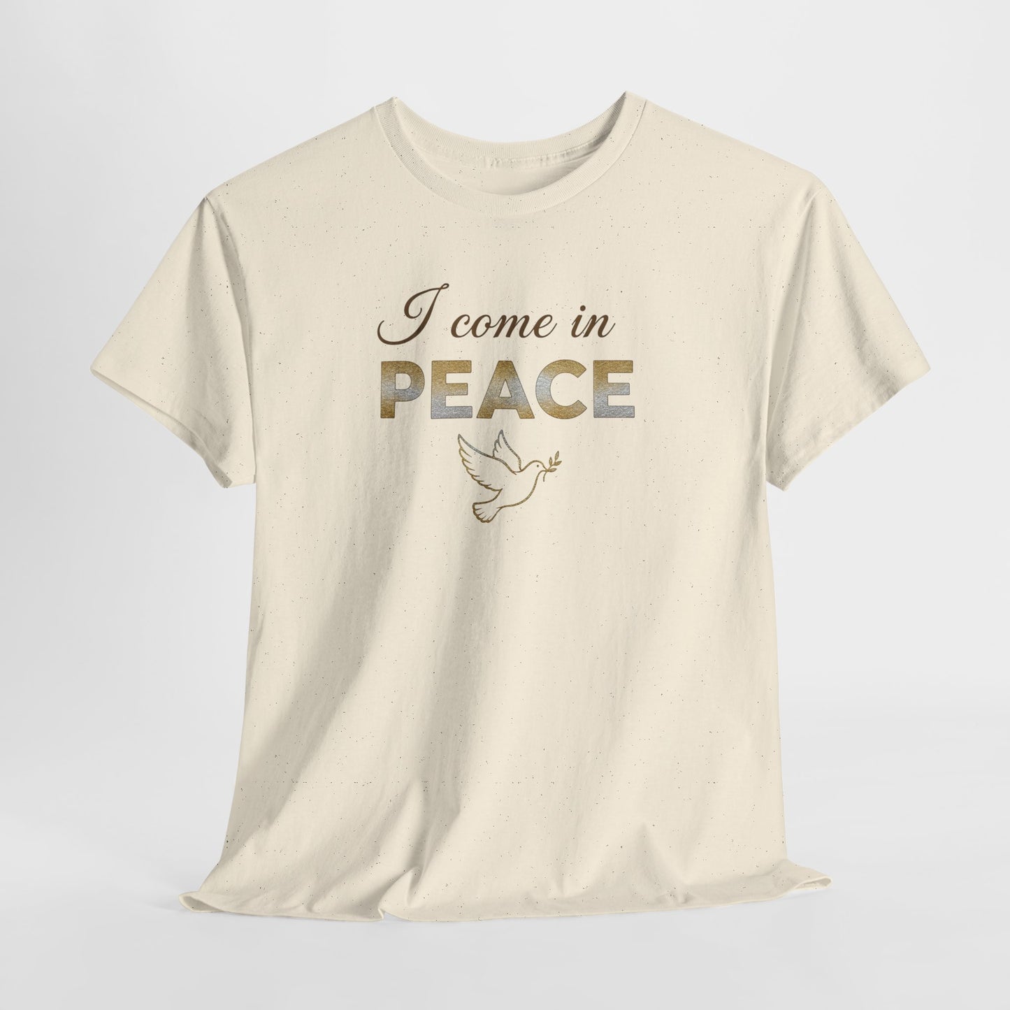 I Come in Peace T‑Shirt — Dove Graphic Peace Tee