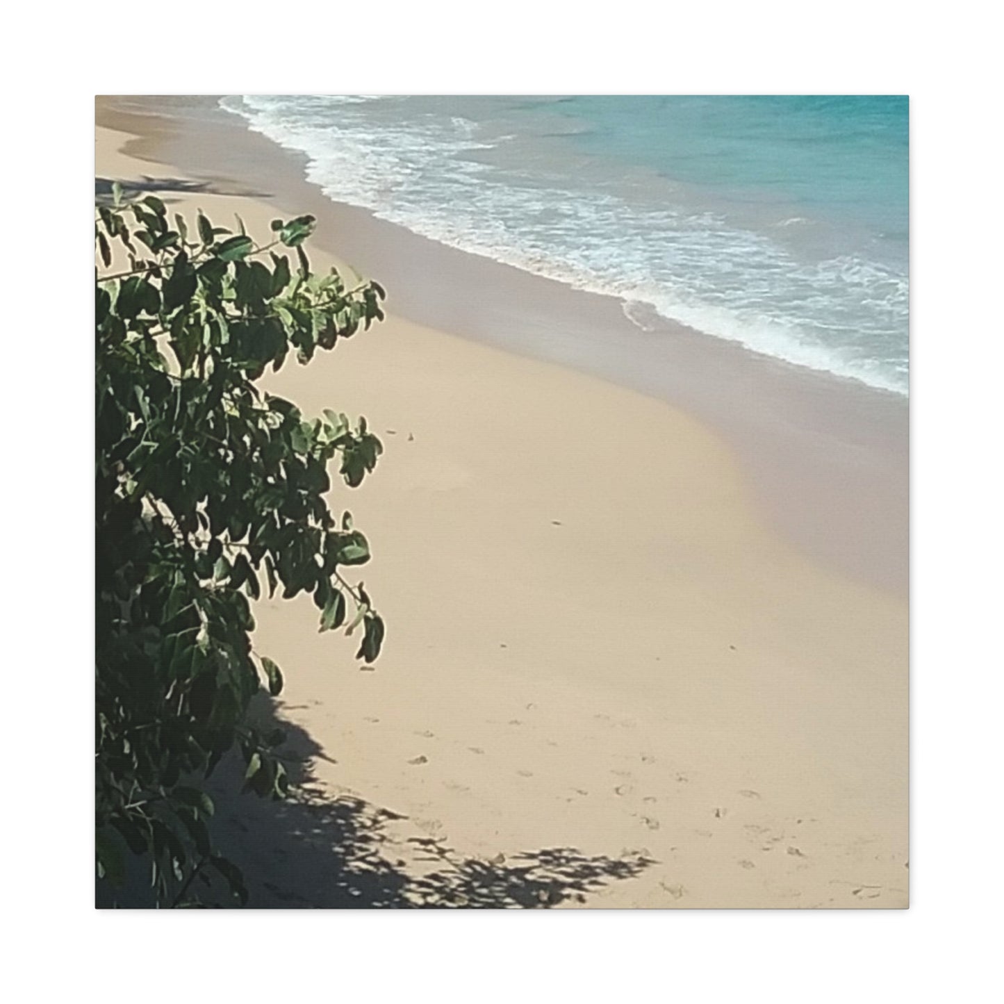 Tranquil Beach Canvas Wall Art - 1.25" Stretched Print for Home Decor